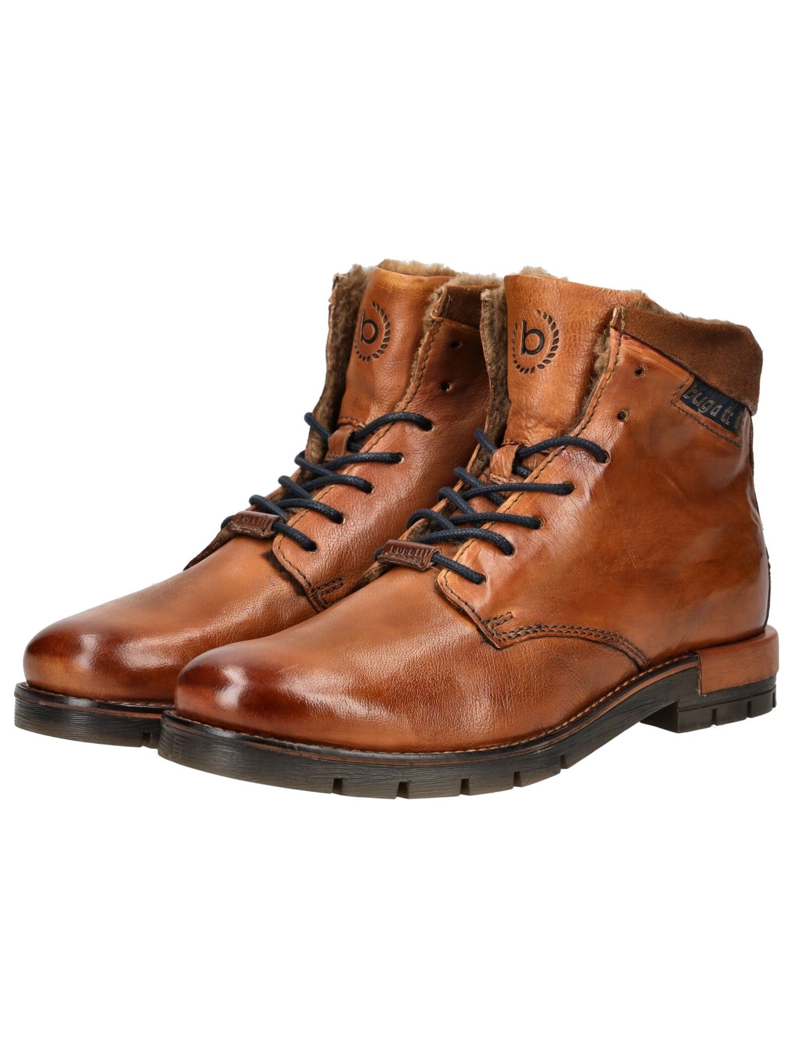 bugatti Schnürstiefelette »bugatti Stiefelette Leder«