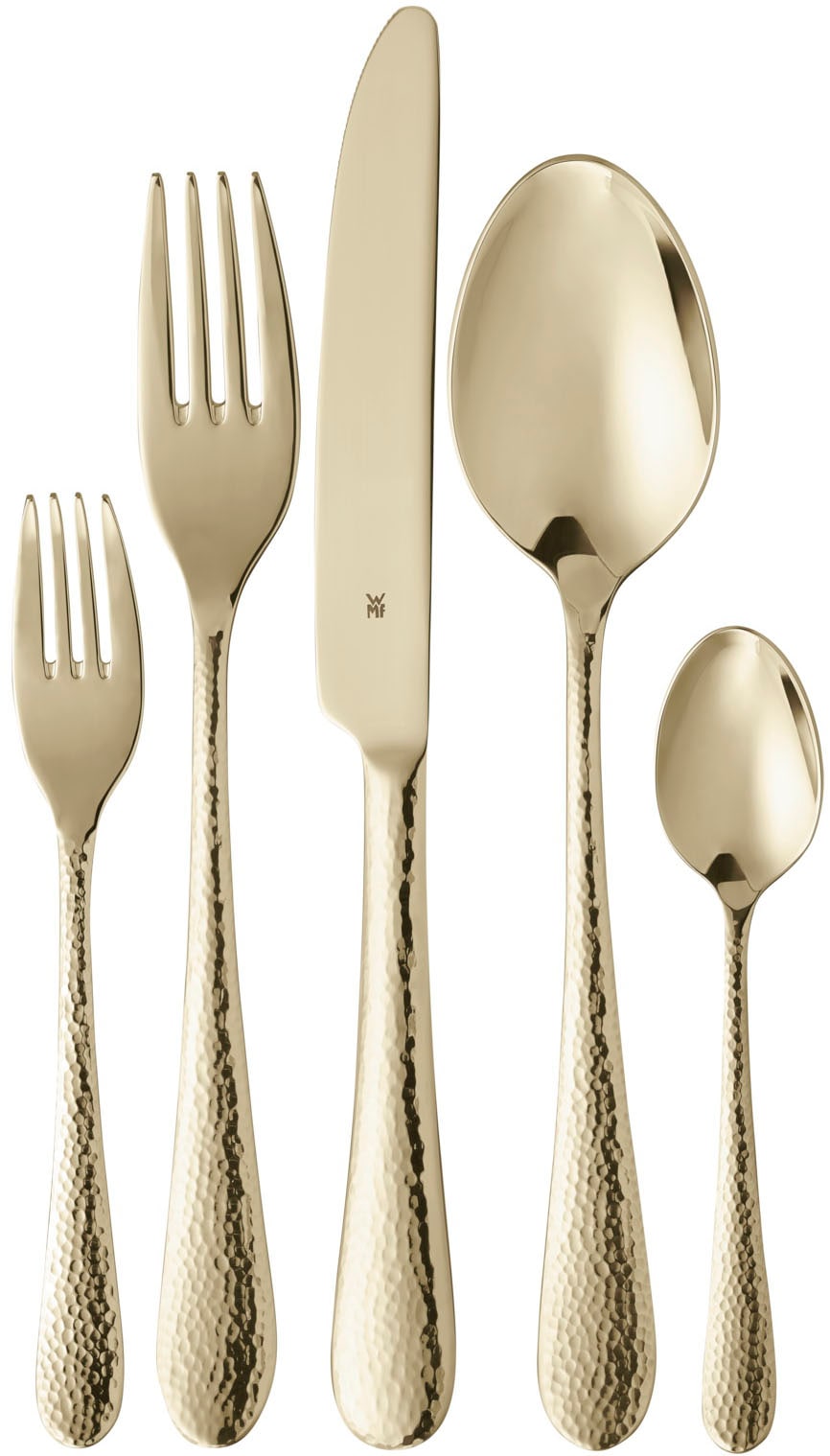 WMF Besteck-Set "Sitello" geschmiedete Messer, farbecht, Wellenschliff, spü günstig online kaufen