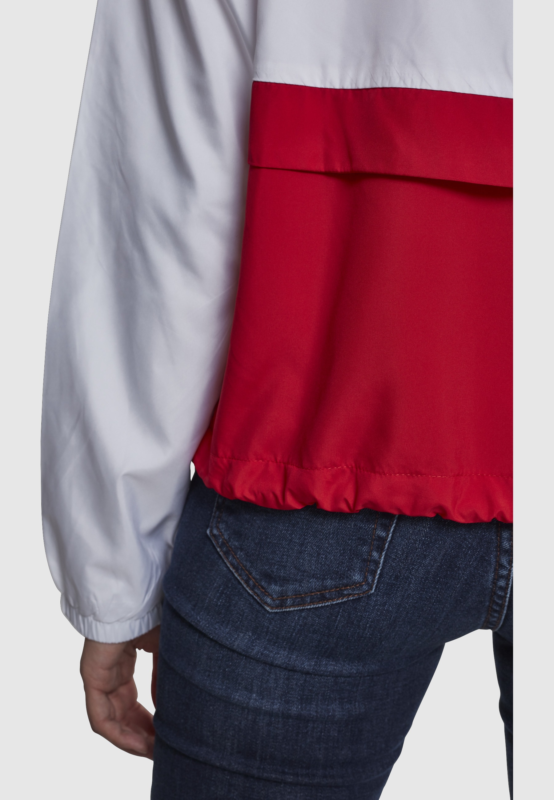 URBAN CLASSICS Anorak »Urban Classics Damen Ladies 3-Tone Oversize Windbreaker« 1 Stk. tlg. mit Kapuze