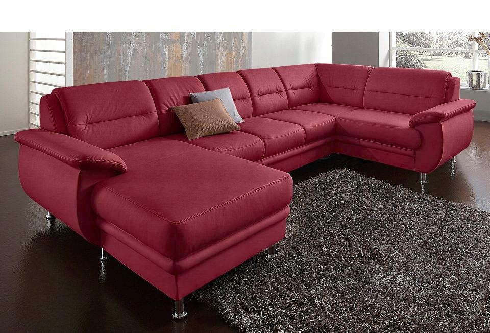 sit&more Wohnlandschaft "Mailand U-Form, B: 312 cm", optional Bettfunktion günstig online kaufen