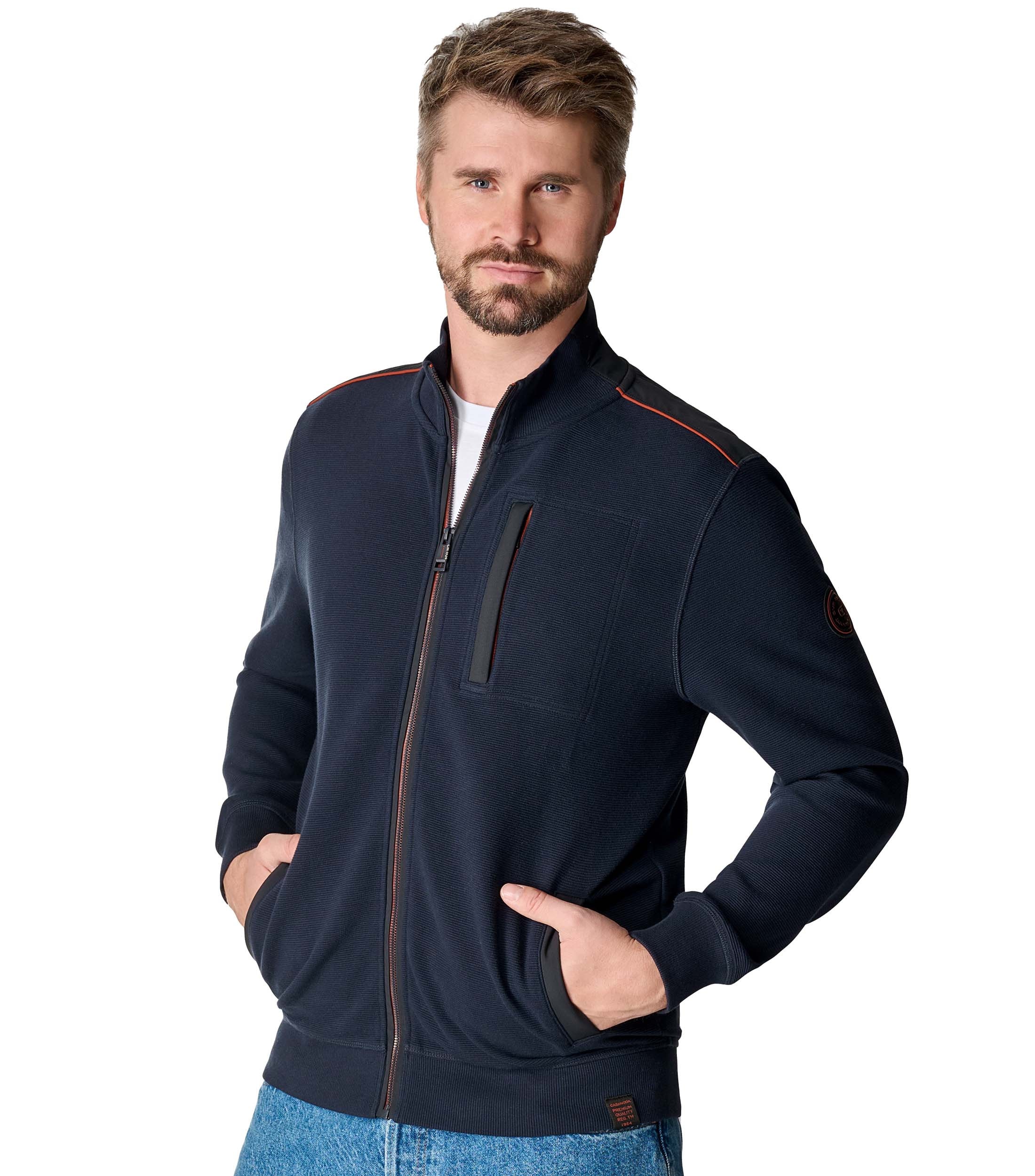 CASAMODA Sweatjacke "CASAMODA Sweatjacke uni"
