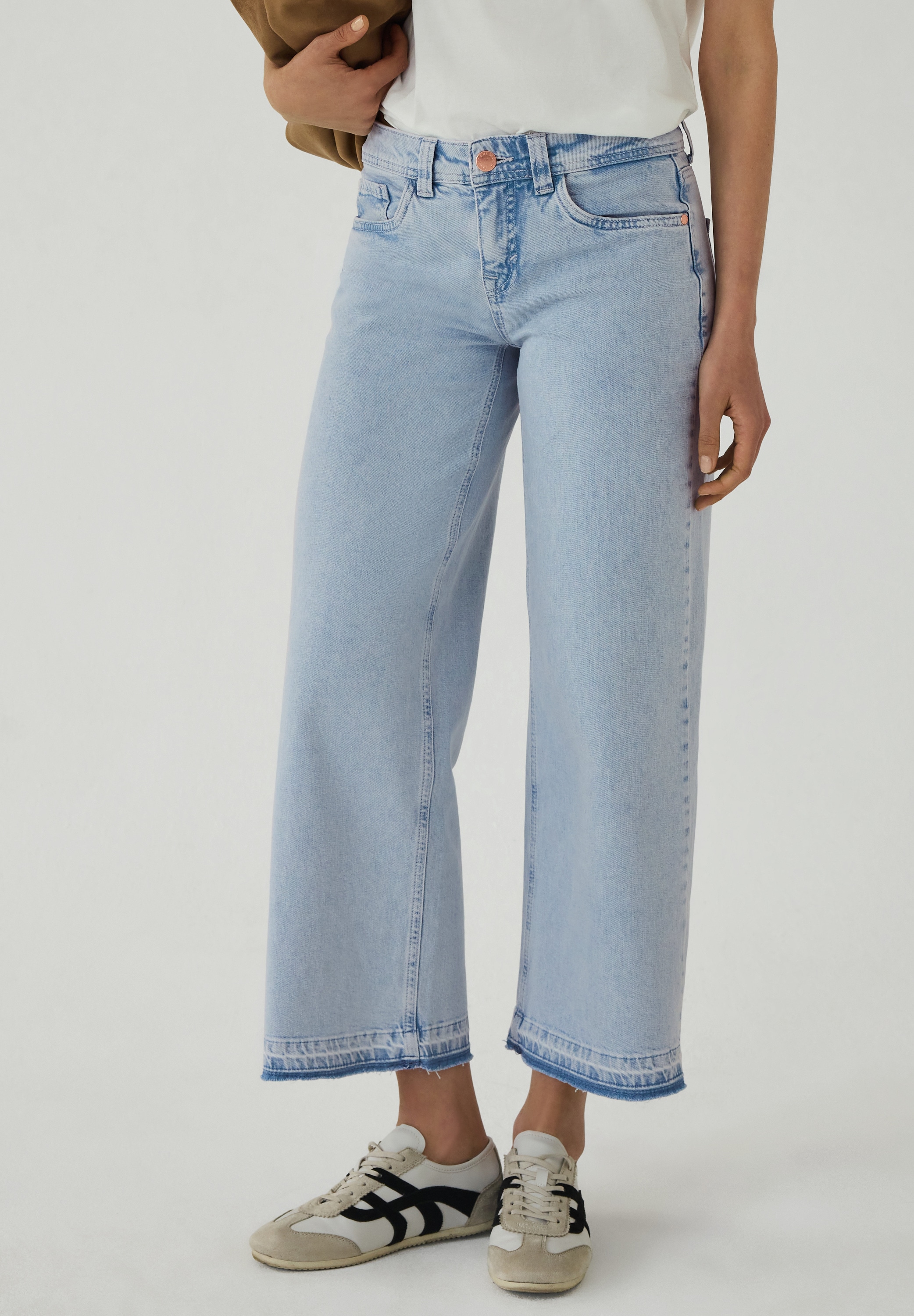 STREET ONE STUDIO Loose-fit-Jeans mit Wide Legs