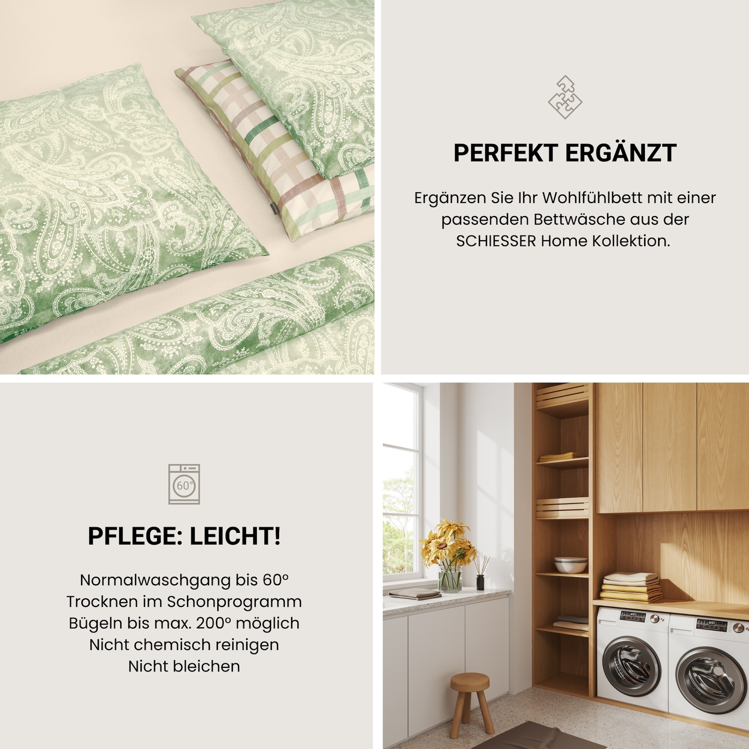Schiesser Spannbettlaken »Flexi aus 95% Baumwolle und 5% Elastahan in Premium-Qualität«, für hohe Matratzen und Boxspringbetten geeignet, Made in Green
