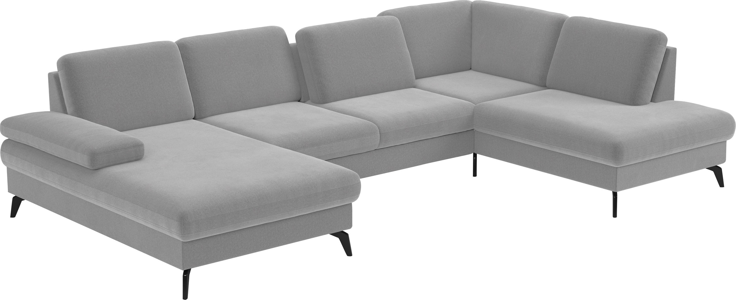 sit&more Wohnlandschaft »Morris U-Form, inkl. Sitztiefenverstellung«, wahlweise mit Armteilverstellung, Bettfunktion & Bettkasten