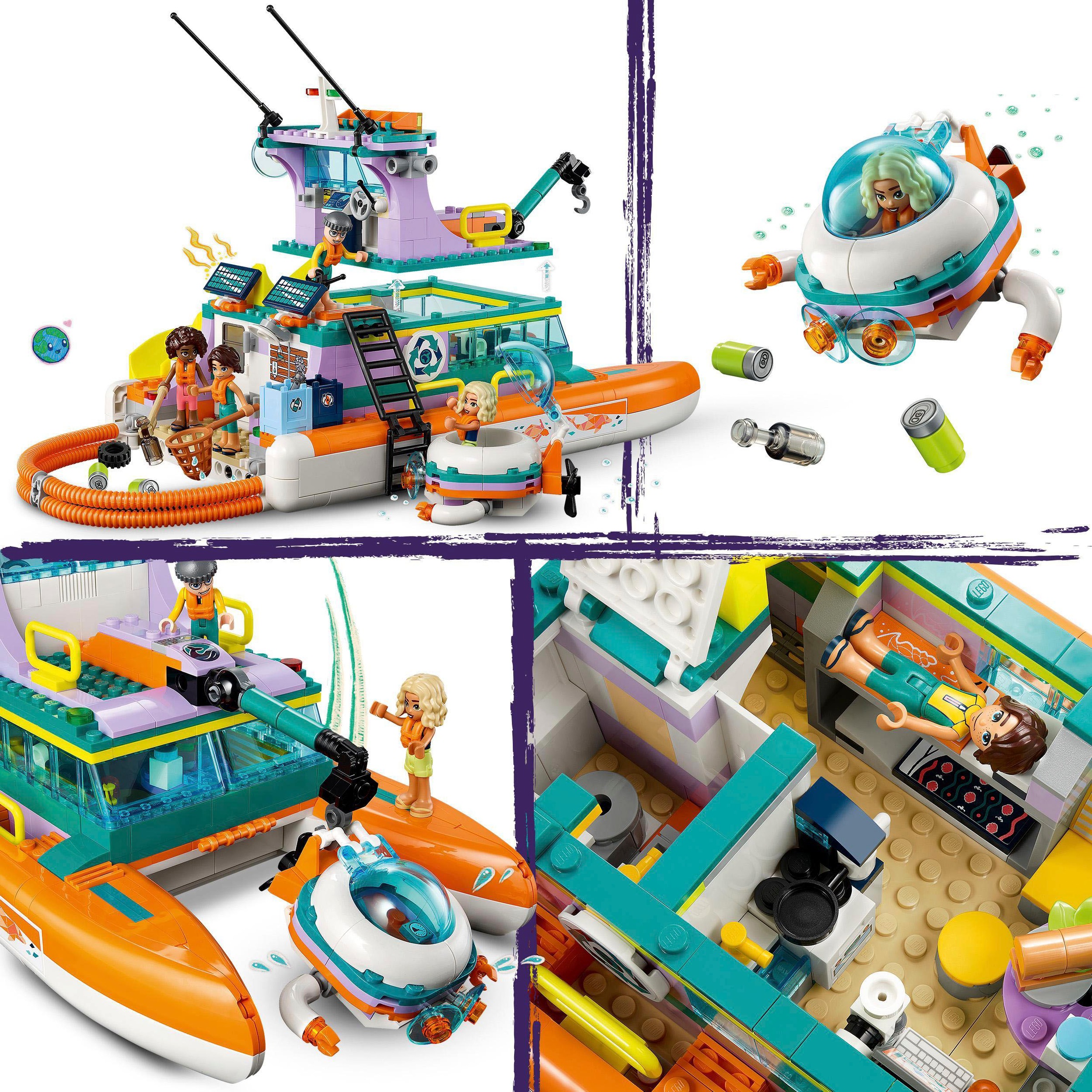 LEGO® Konstruktionsspielsteine »Seerettungsboot (41734), LEGO® Friends«, (717 St.), Made in Europe