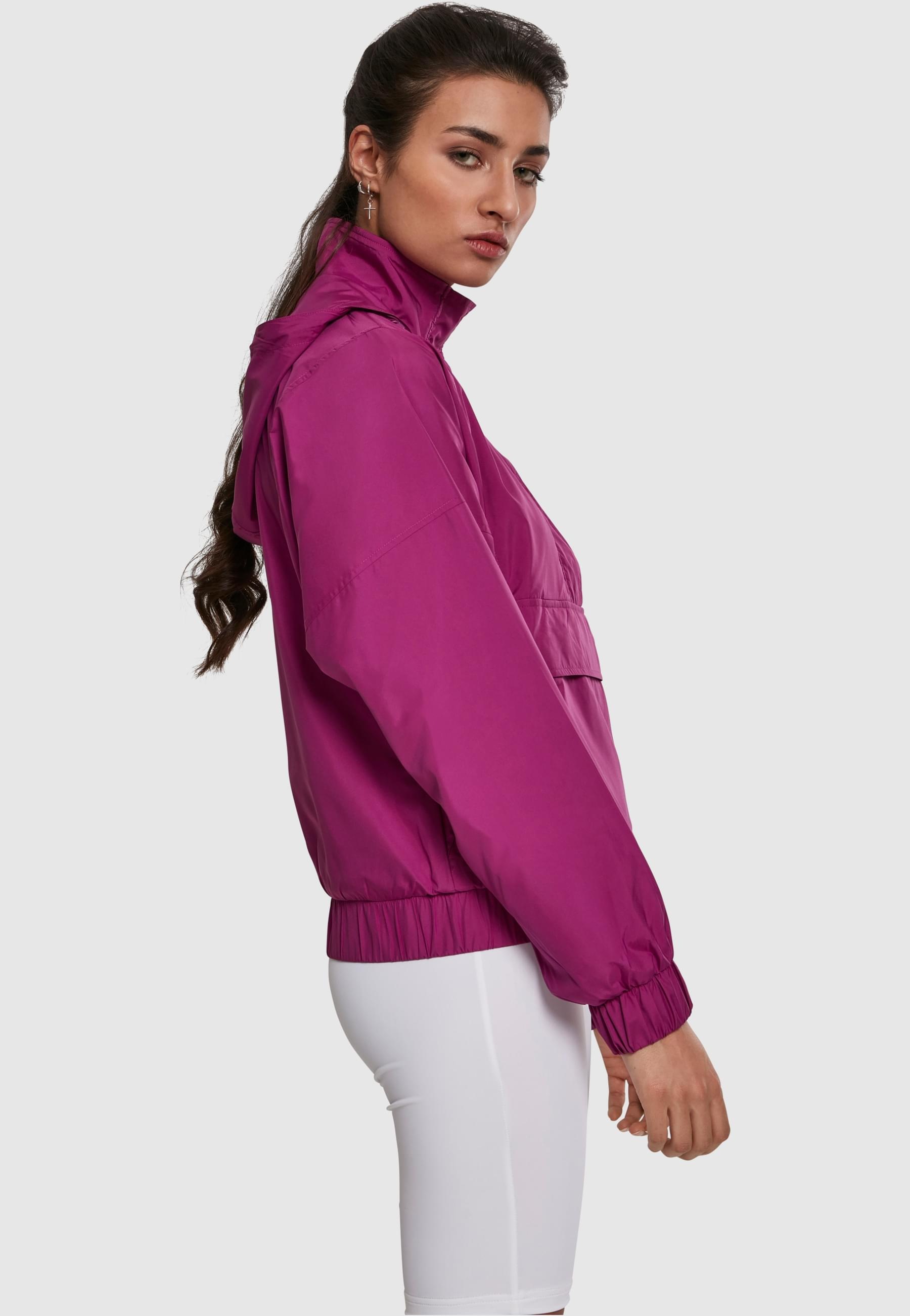 URBAN CLASSICS Allwetterjacke »Urban Classics Damen Ladies Panel Pull Over Jacket«, (1 St.), ohne Kapuze