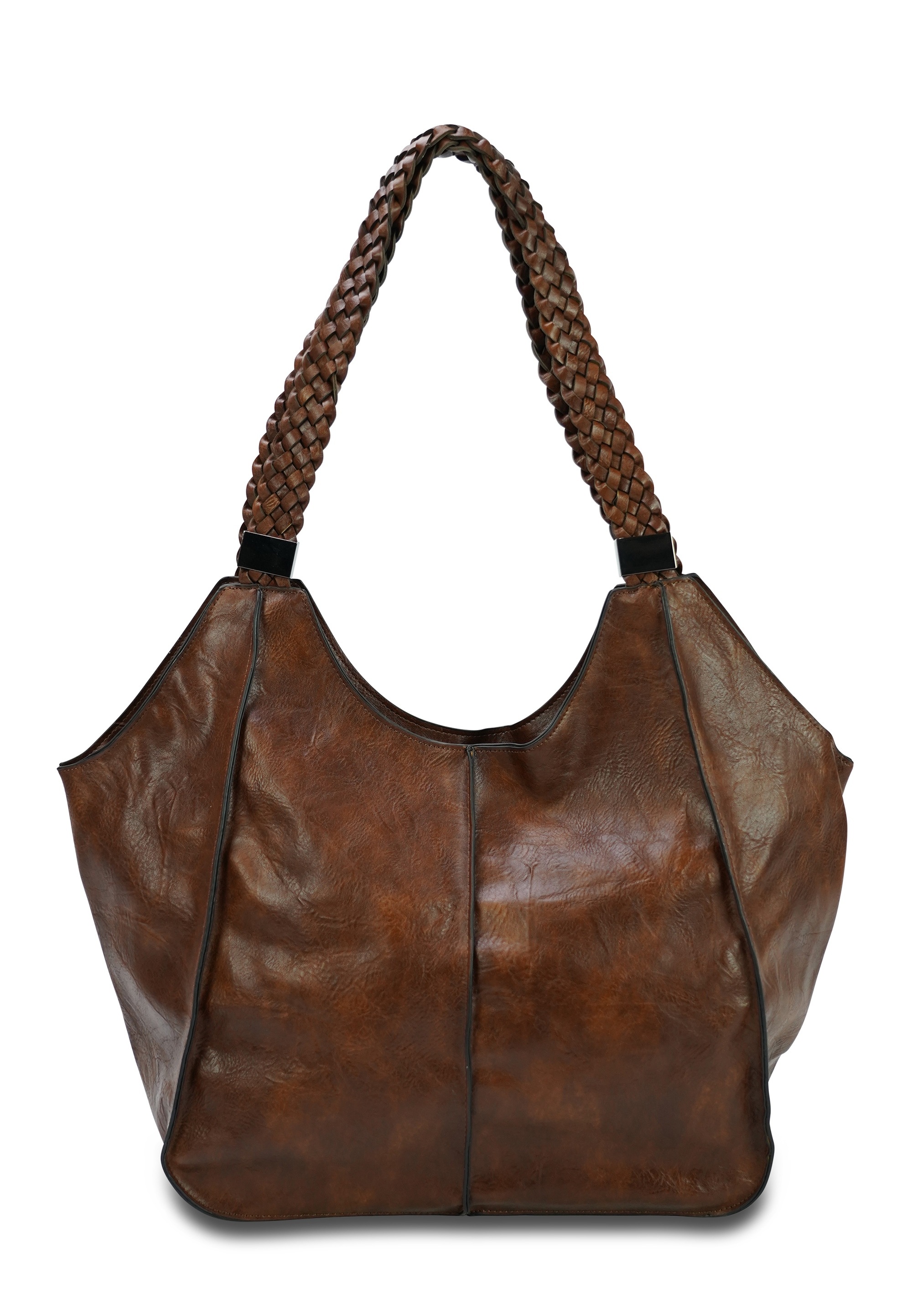Harpa Schultertasche "ZOELLA" mit geflochtenen Henkeln