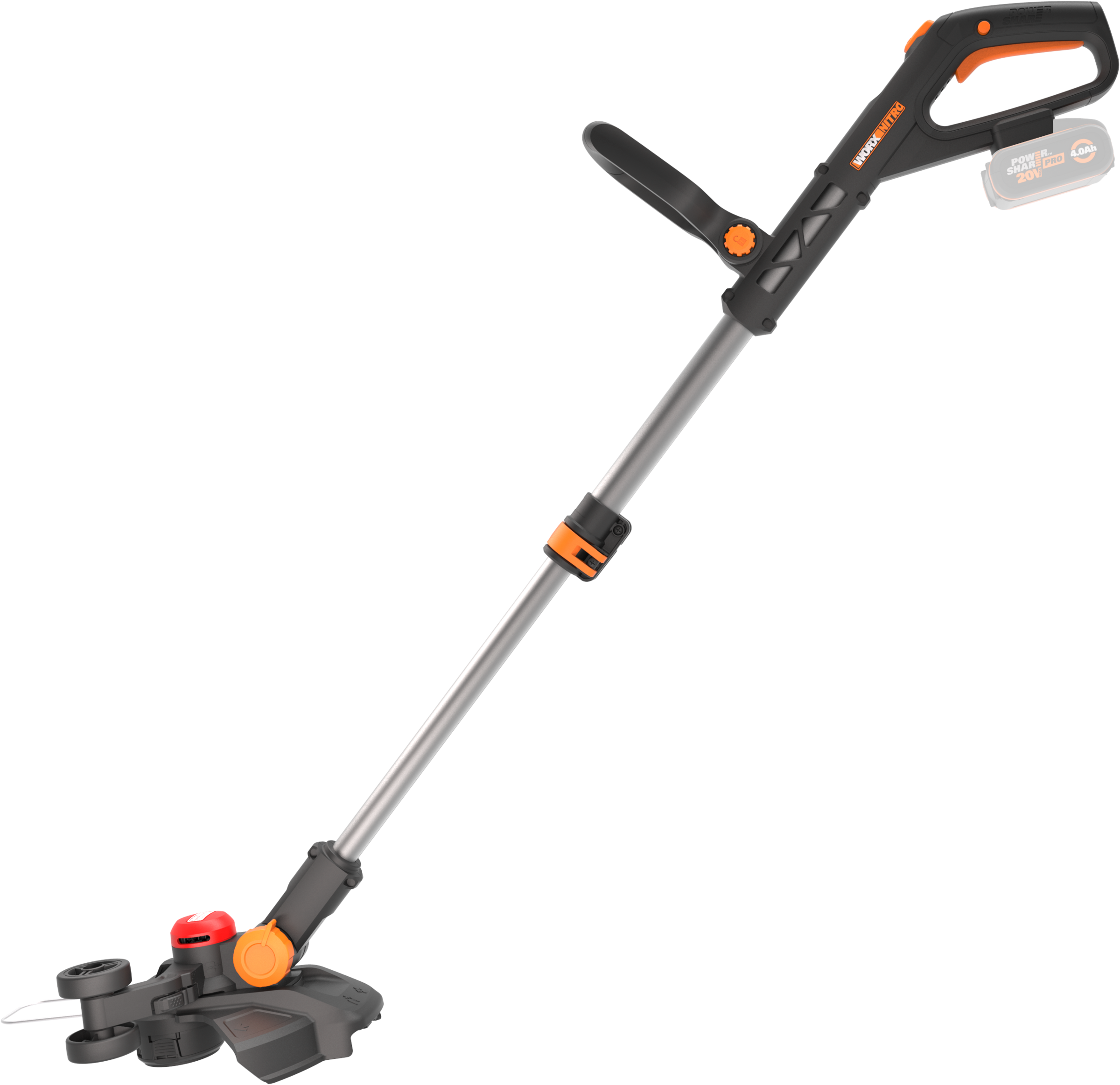 Worx Akku-Rasentrimmer "Nitro WG173E.9", 3-IN-1 Funktion, bürstenloser Motor, ohne Akku und Ladegerät