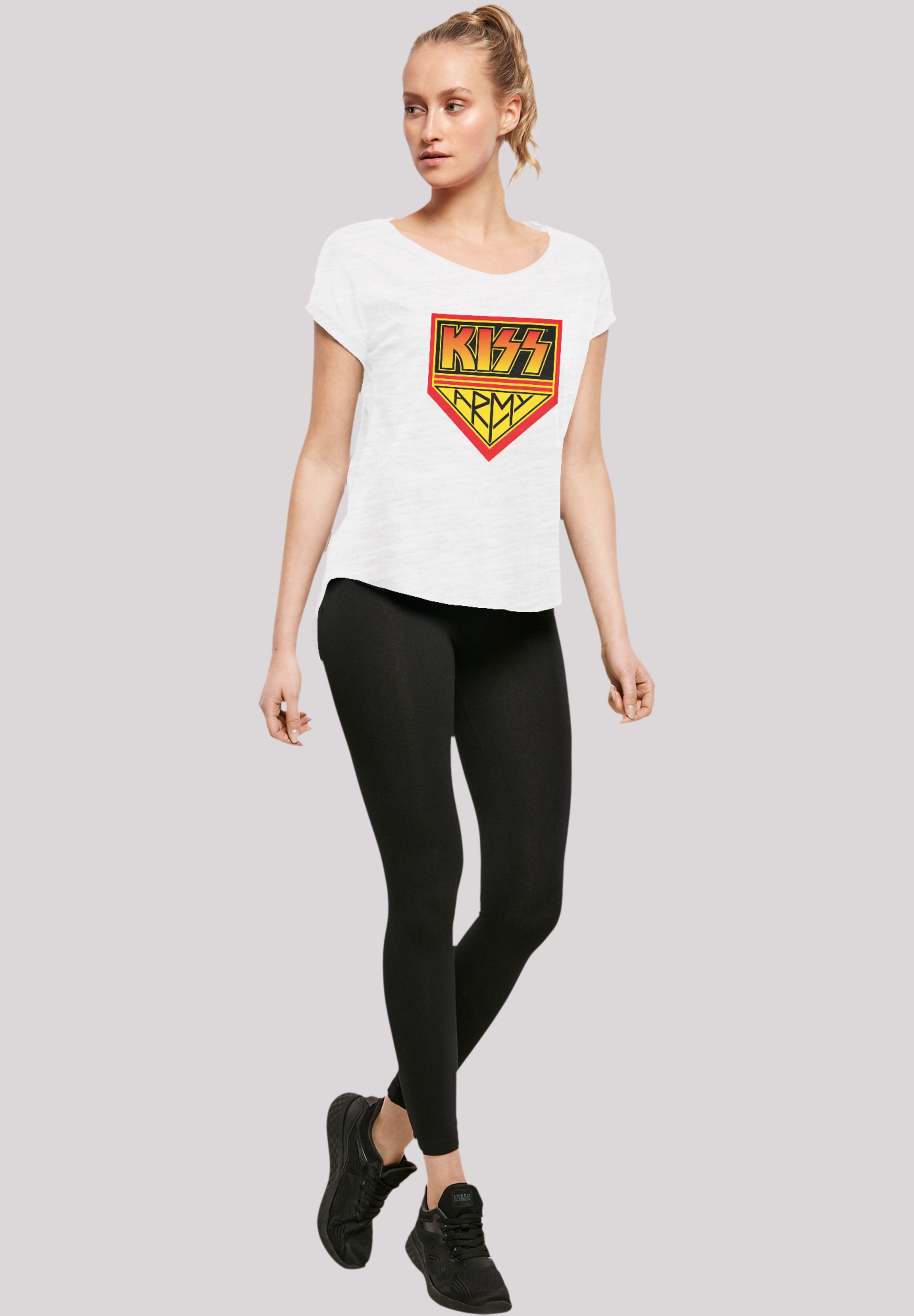 F4NT4STIC T-Shirt »Kiss Rock Band Army Logo«, Premium Qualität, Musik, By Rock Off
