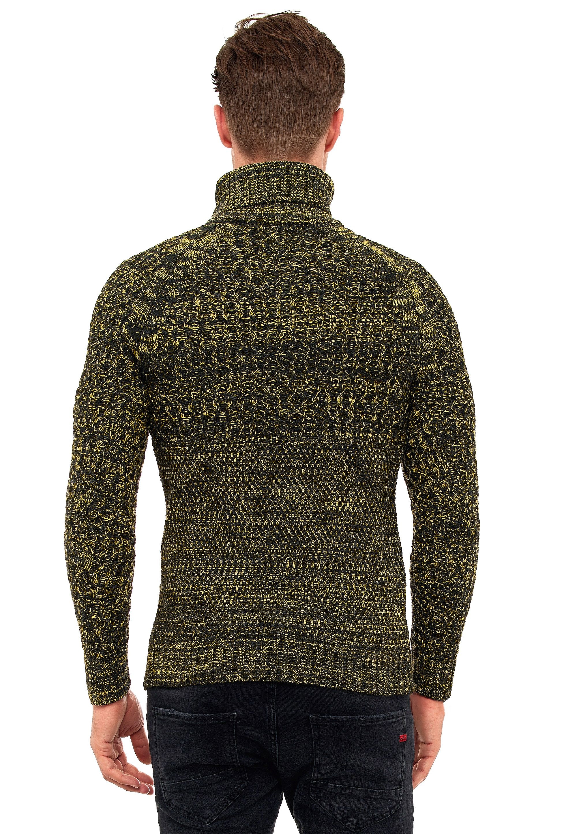 Rusty Neal Knit Sweater Yellow/Anthracite XXL 3