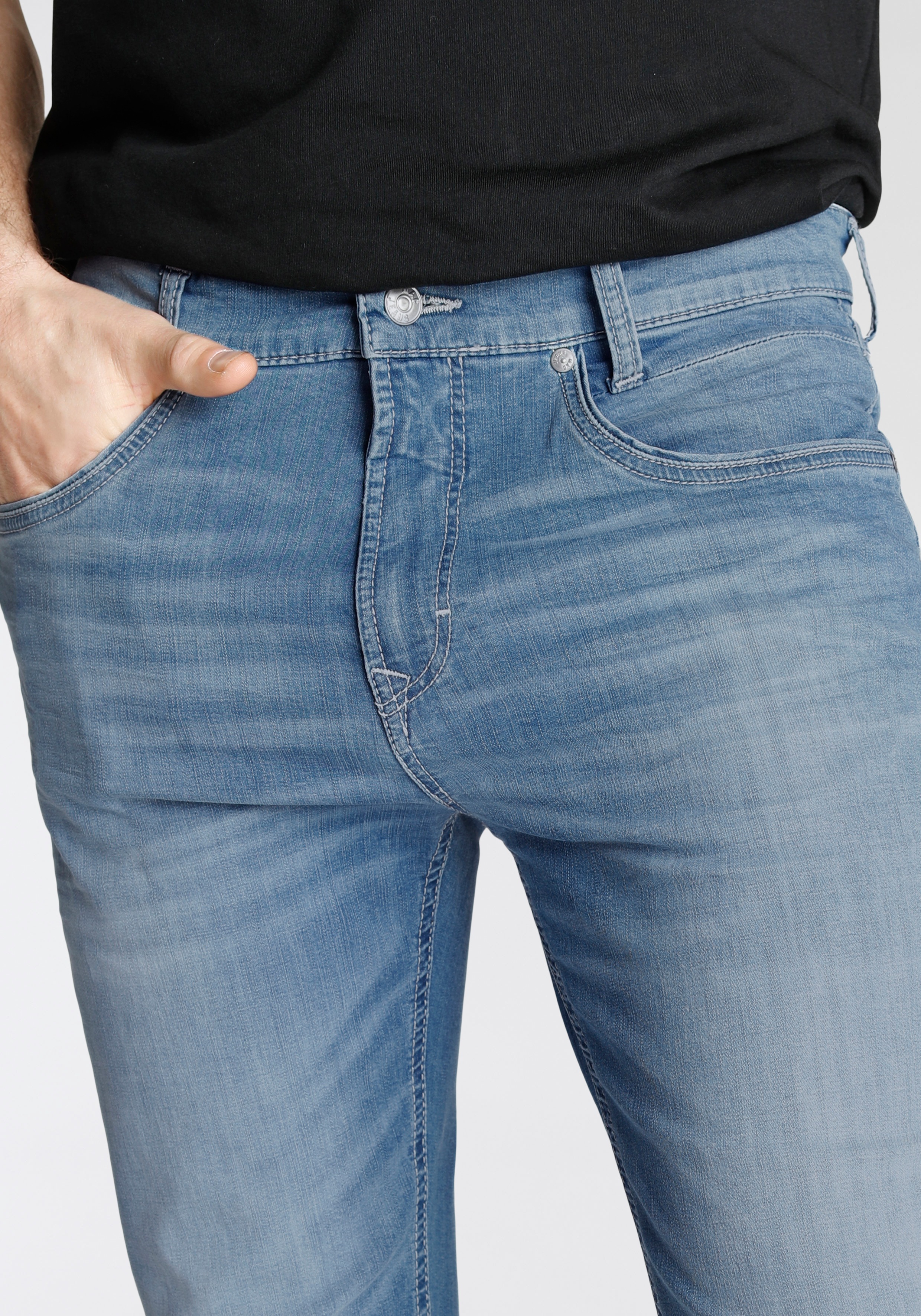 Thumbnail - MAC Slim-fit-Jeans "Arne-Pipe light", schmaler figurbetonender Schnitt