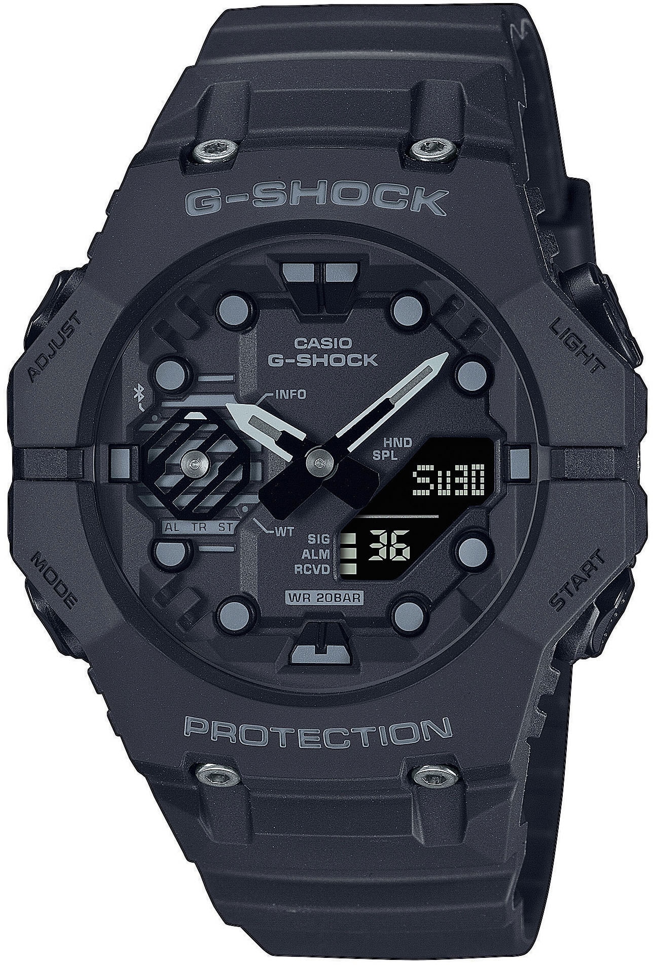 CASIO G-SHOCK Smartwatch »GA-B001-1AER«, (Armbanduhr, Herrenuhr, Bluetooth, Stoppfunktion, Weltzeit)