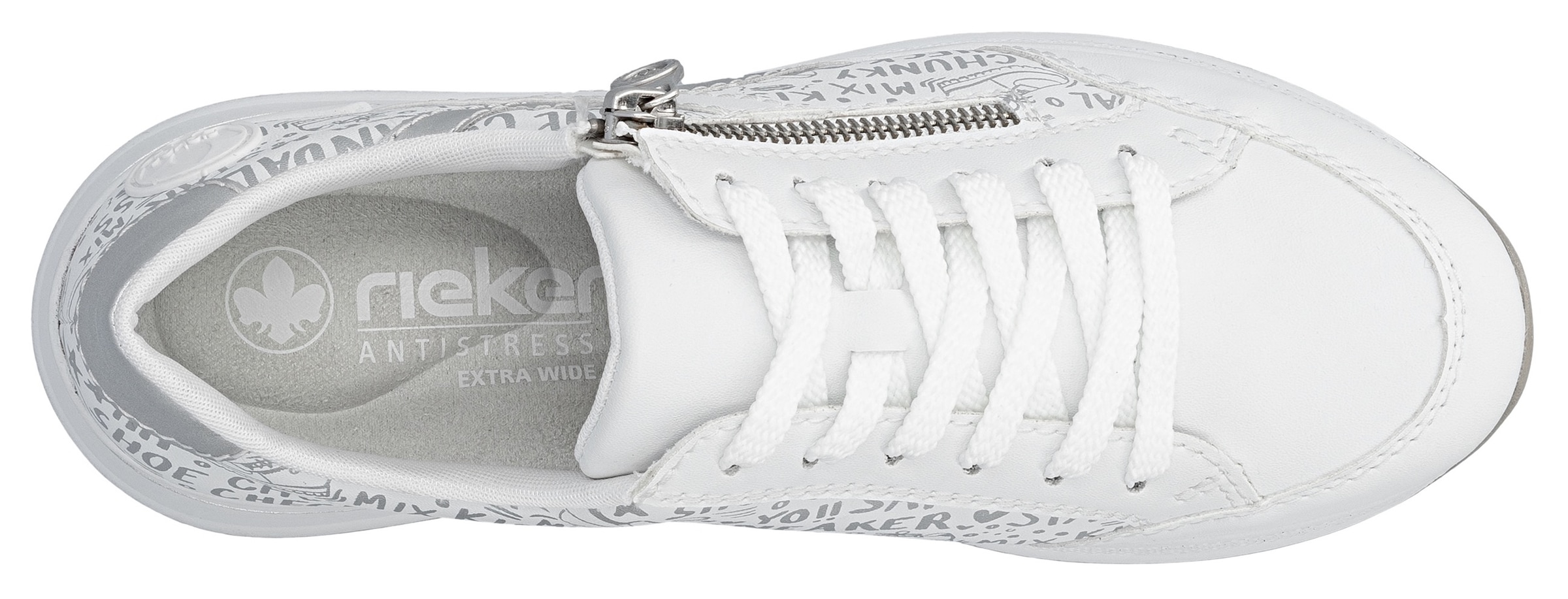 Rieker Sneaker  herausnehmbarer Soft-Einlage, Freizeitschuh, Halbschuh, Schnürschuh
