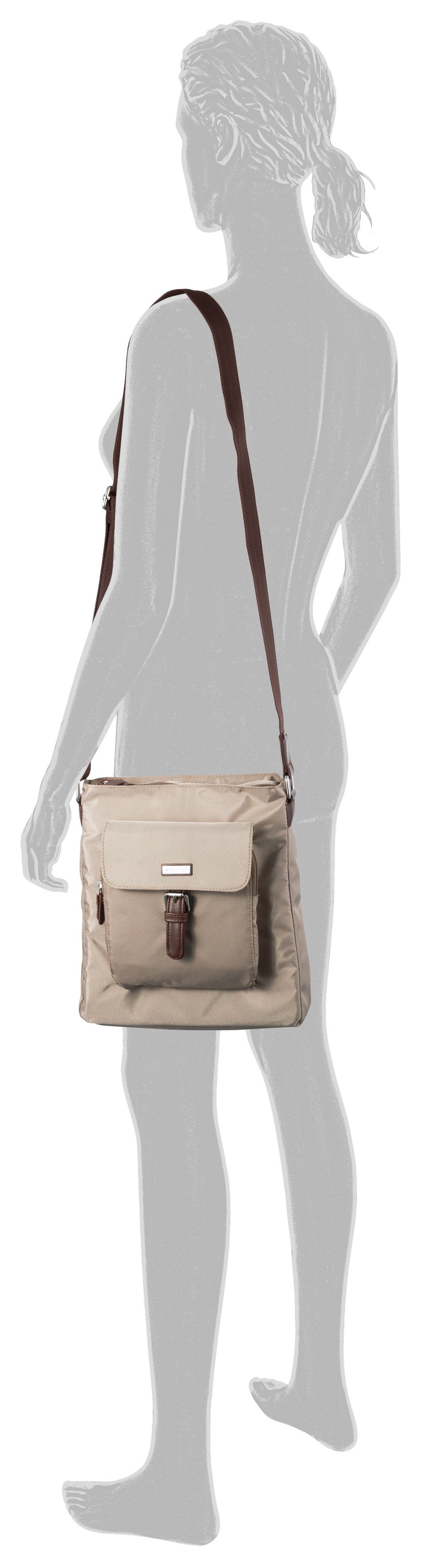 TOM TAILOR Hobo "Rina" aus leichtgewichtigem Nylon und aufwändig gewebten G günstig online kaufen