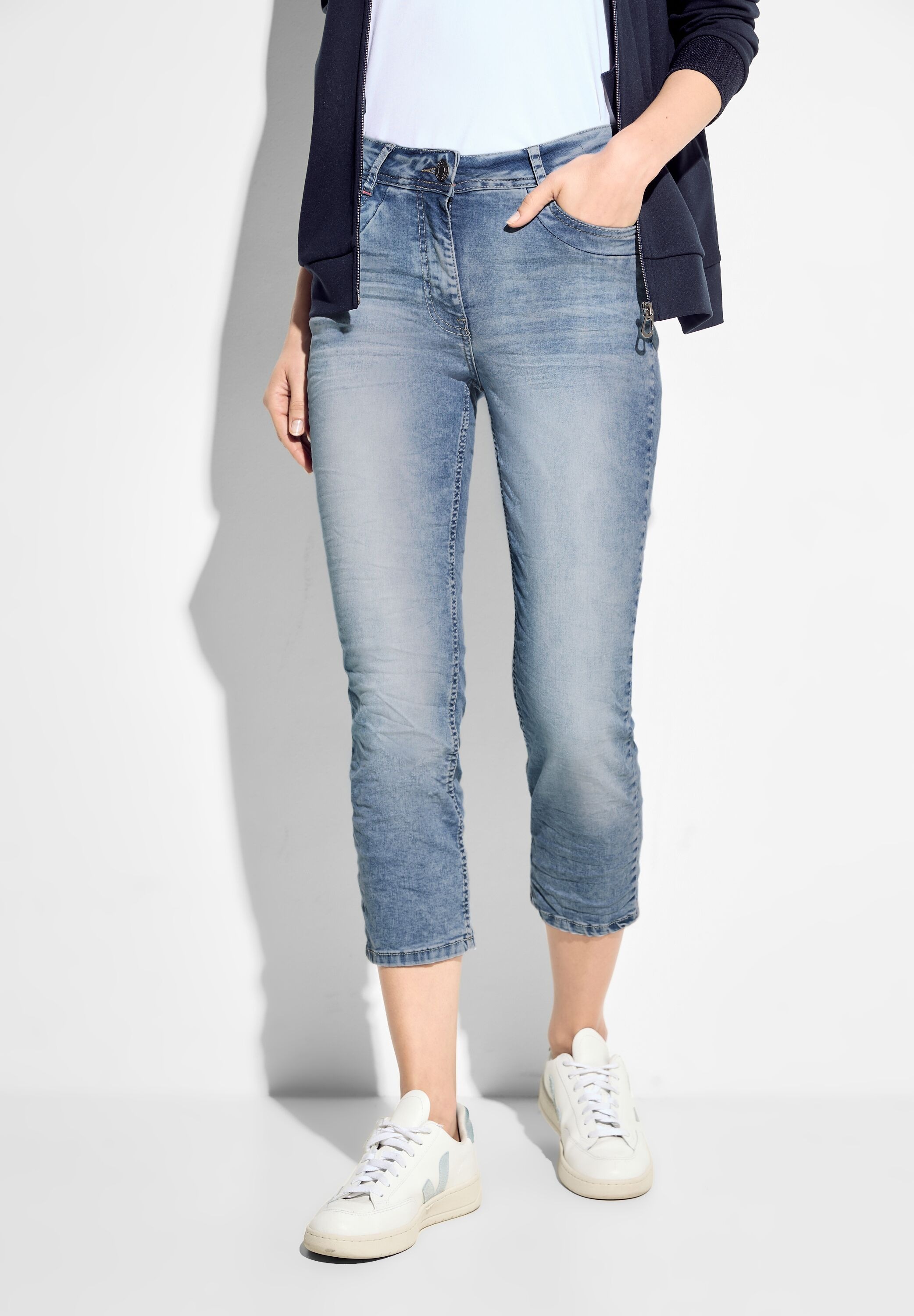 Cecil Slim-fit-Jeans, High Waist