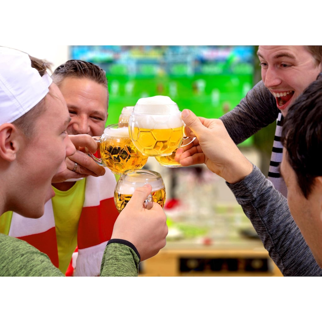 Stölzle Bierkrug »Fußball«, (Set, 6 tlg.)