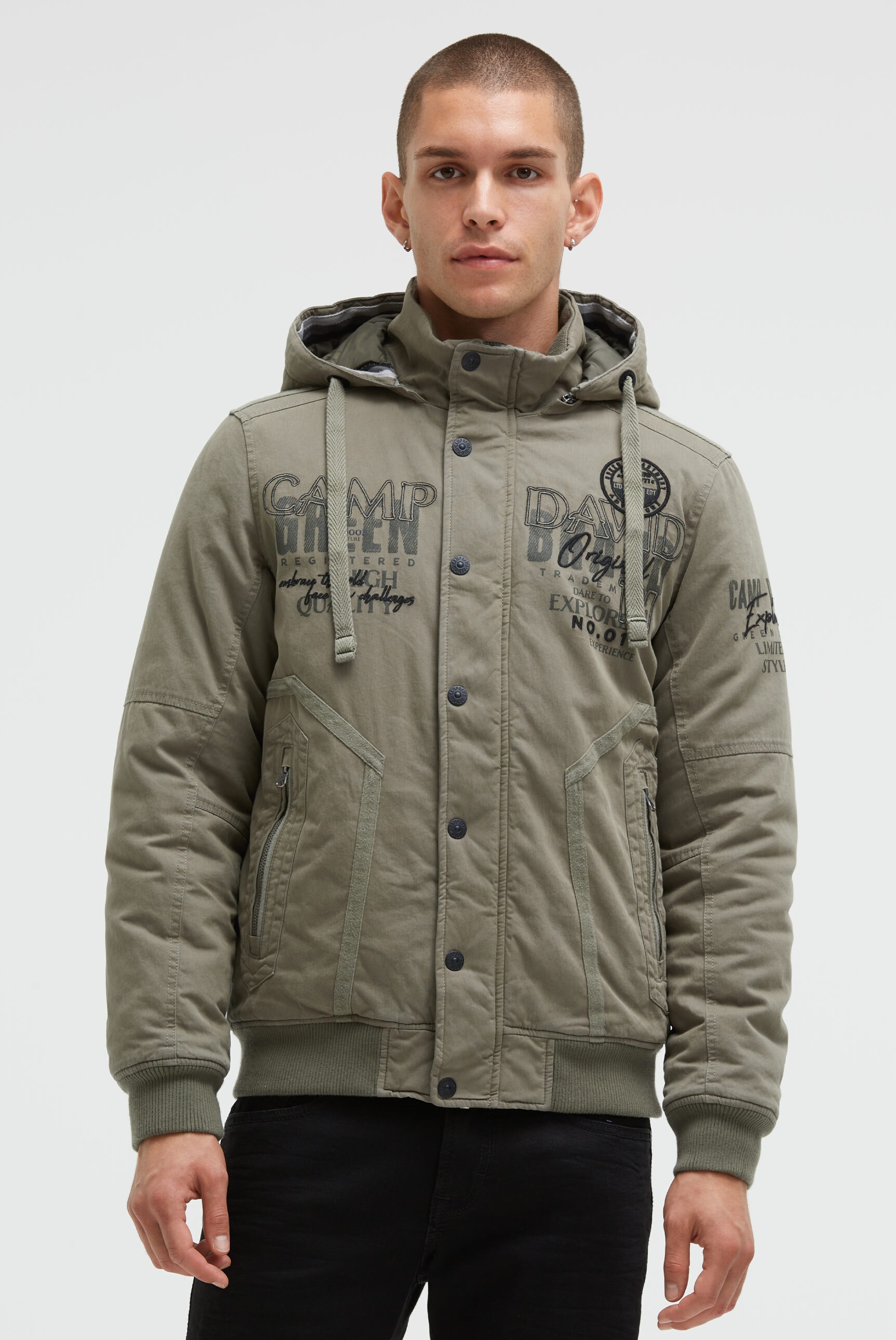 CAMP DAVID Winterjacke mit Kapuze mit Stehkragen & Kapuze günstig online kaufen