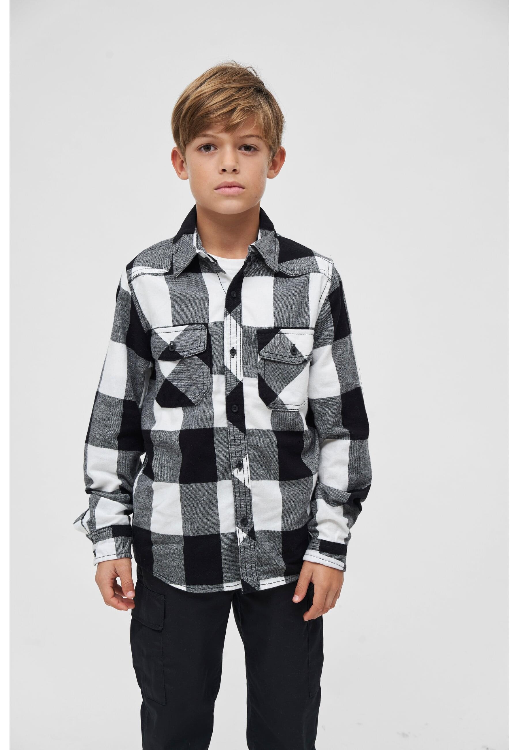 Brandit Langarmhemd »Brandit Unisex Checkshirt Kids«, (1 tlg.)