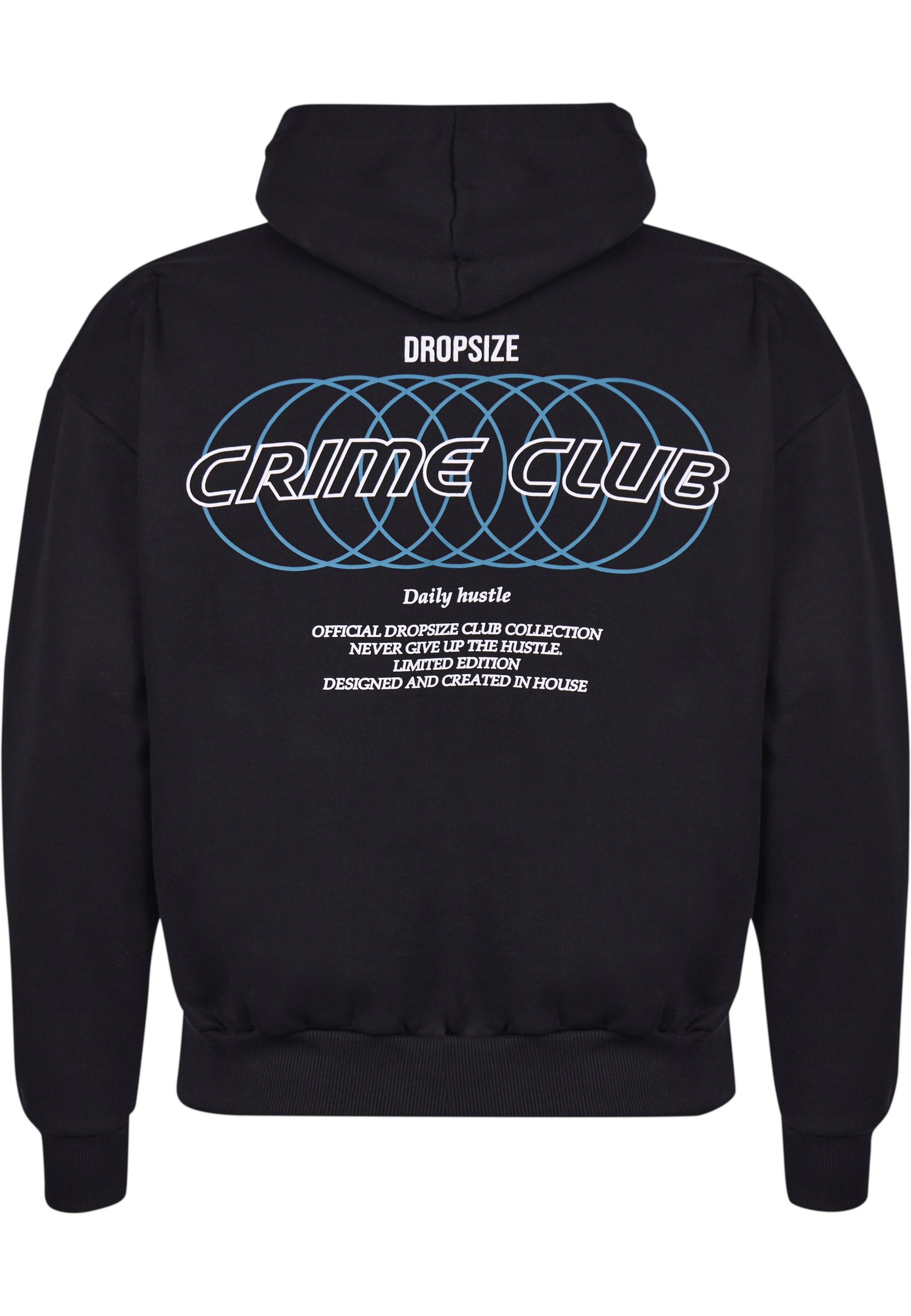 Dropsize Kapuzenpullover "Dropsize HEAVY OVERSIZE CRIME RINGS HOODIE" 1 Stk günstig online kaufen
