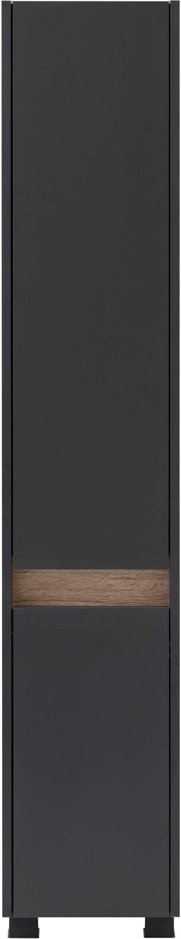 Schildmeyer Hochschrank »Cosmo in verschiedenen Farben made in Germany«, Höhe 164,5 cm, Badezimmerschrank, Blende im modernen Wildeiche-Look