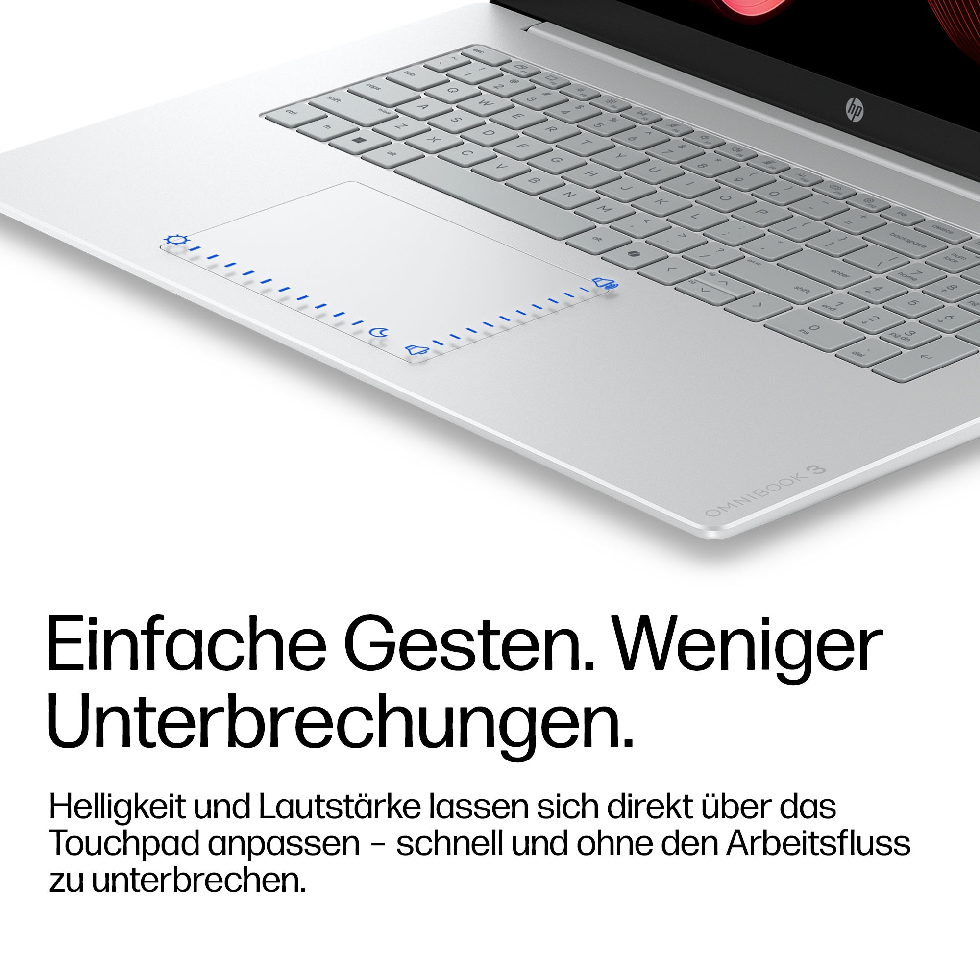 HP Notebook »OmniBook 3 17-dp0256ngx« 43,9 cm / 17,3 ″ AMD Ryzen 5 Radeon™ 610M 512 GB SSD