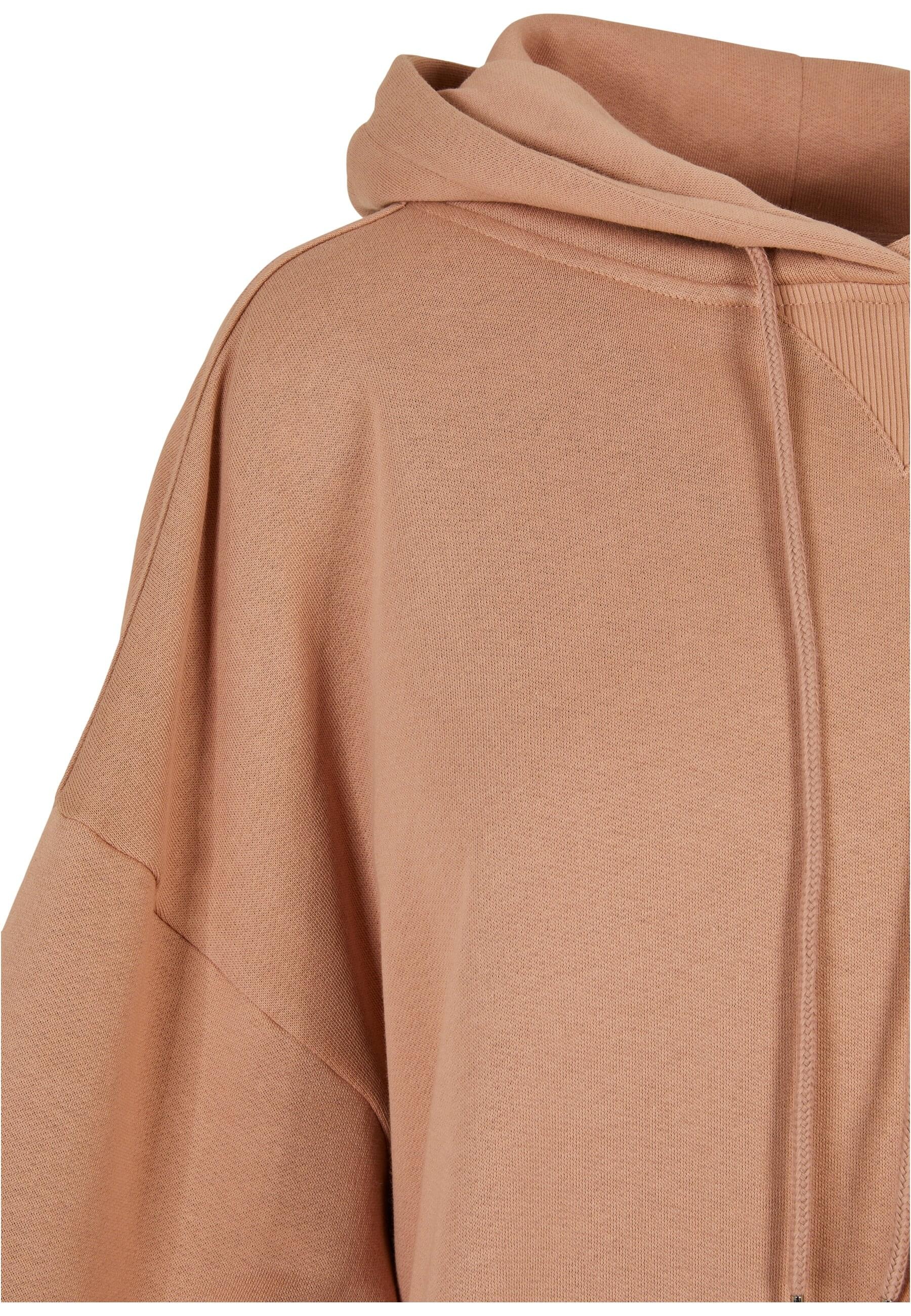 URBAN CLASSICS Rundhalspullover »Urban Classics Damen Ladies Organic Oversized Terry Hoody«, (1 tlg.)