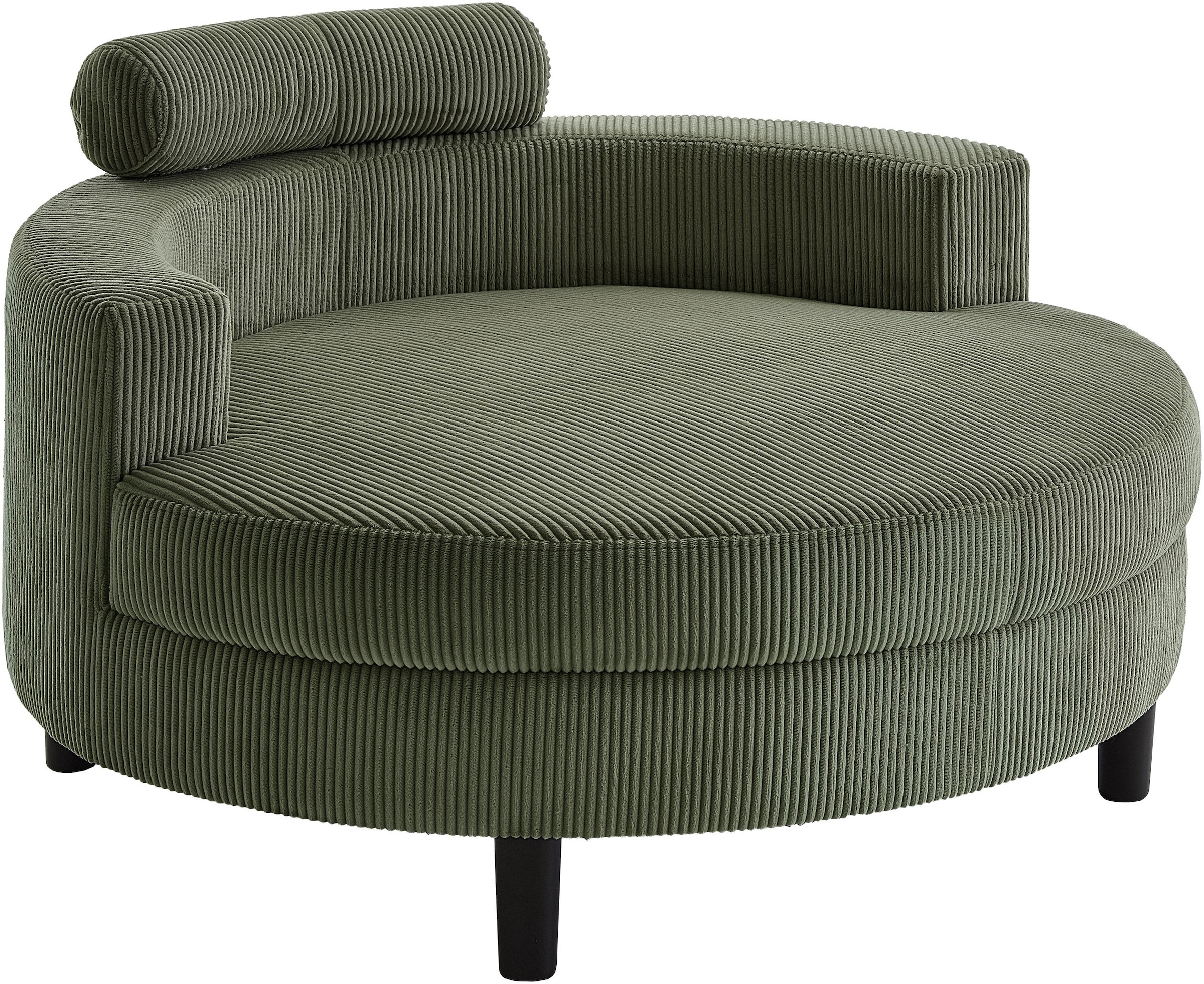 ATLANTIC home collection Loveseat »Ravi«, XXL- Sessel, inklusive Stauraumhocker, Rückenkissen, drei Zierkissen