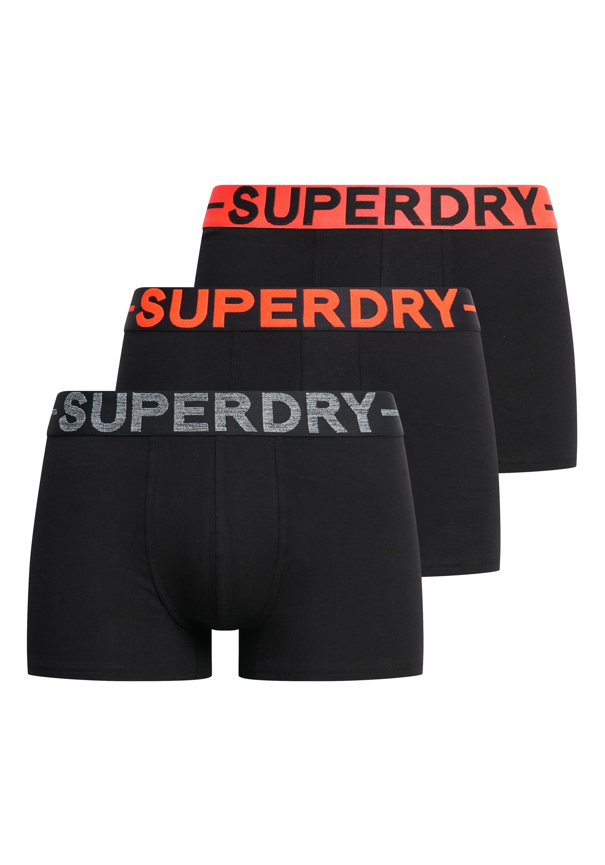 SUPERDRY Herren Boxershorts "Boxershort TRUNK TRIPLE PACK 3er Pack", Gr. XXL, orange, Obermaterial: 95% Baumwolle CO. 5% Elasthan EL., Unterhosen