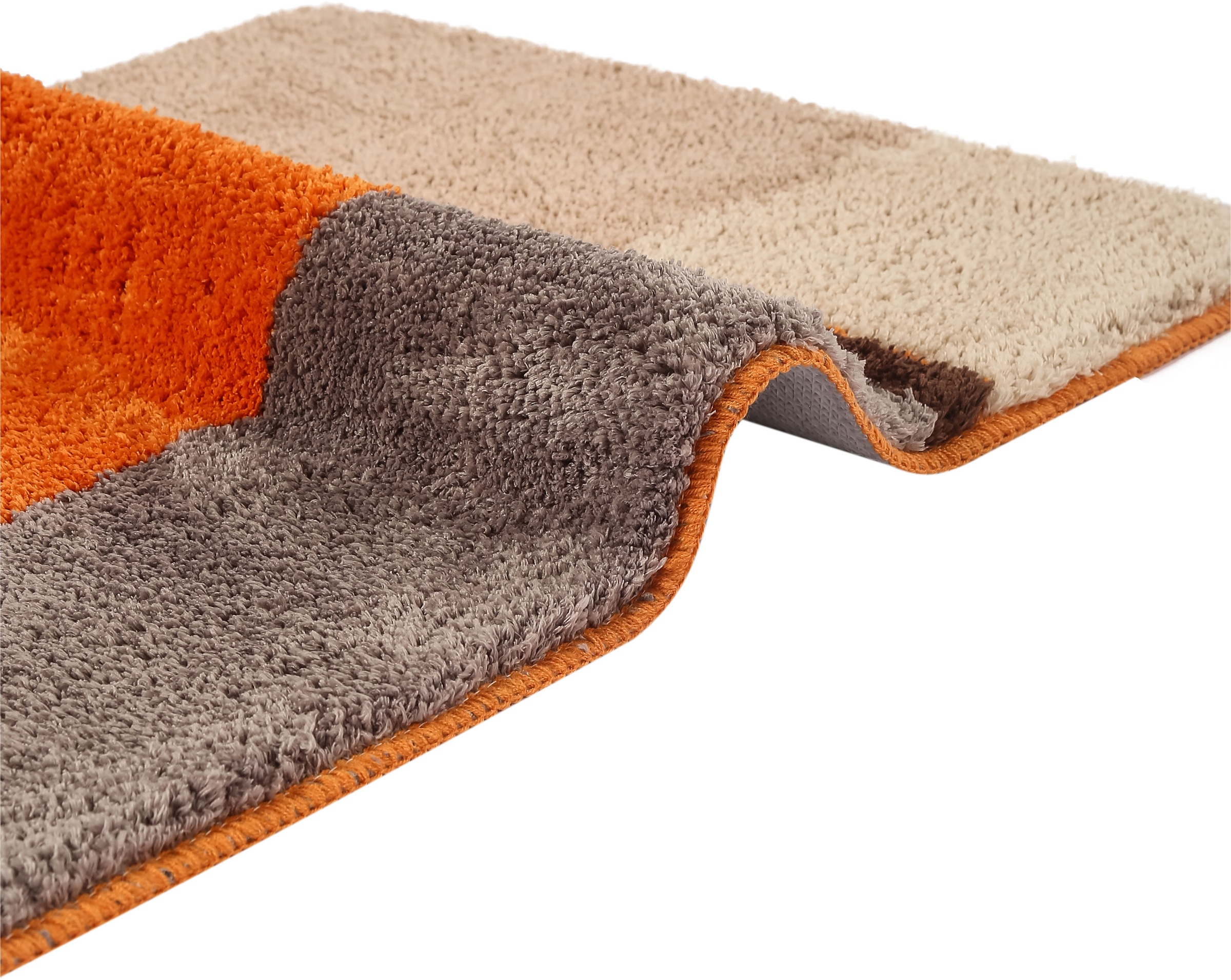 my home Badematte »Belio, Badvorleger, Badezimmer Teppich« Höhe 20 mm rutschhemmend beschichtet fußbodenheizungsgeeignet | schnell trocknend | strapazierfähig Badematte, Badteppich, Badematten auch als 2 tlg. Set erhältlich, bunt