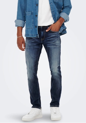 Straight-Jeans »ONSWEFT REGULAR WB 0021 TAI DNM NOOS«, im 4-Pocket-Style