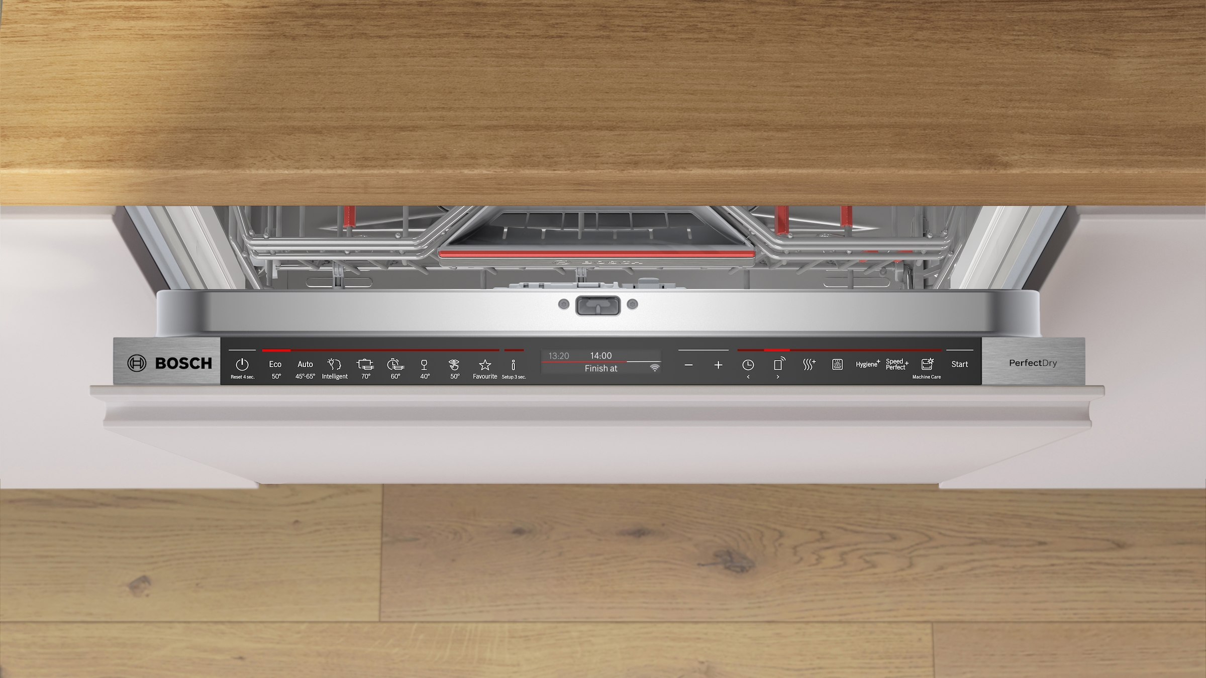 BOSCH vollintegrierbarer Geschirrspüler XXL, Serie 8 »SBD8TCX04E«, 14 Maßgedecke
