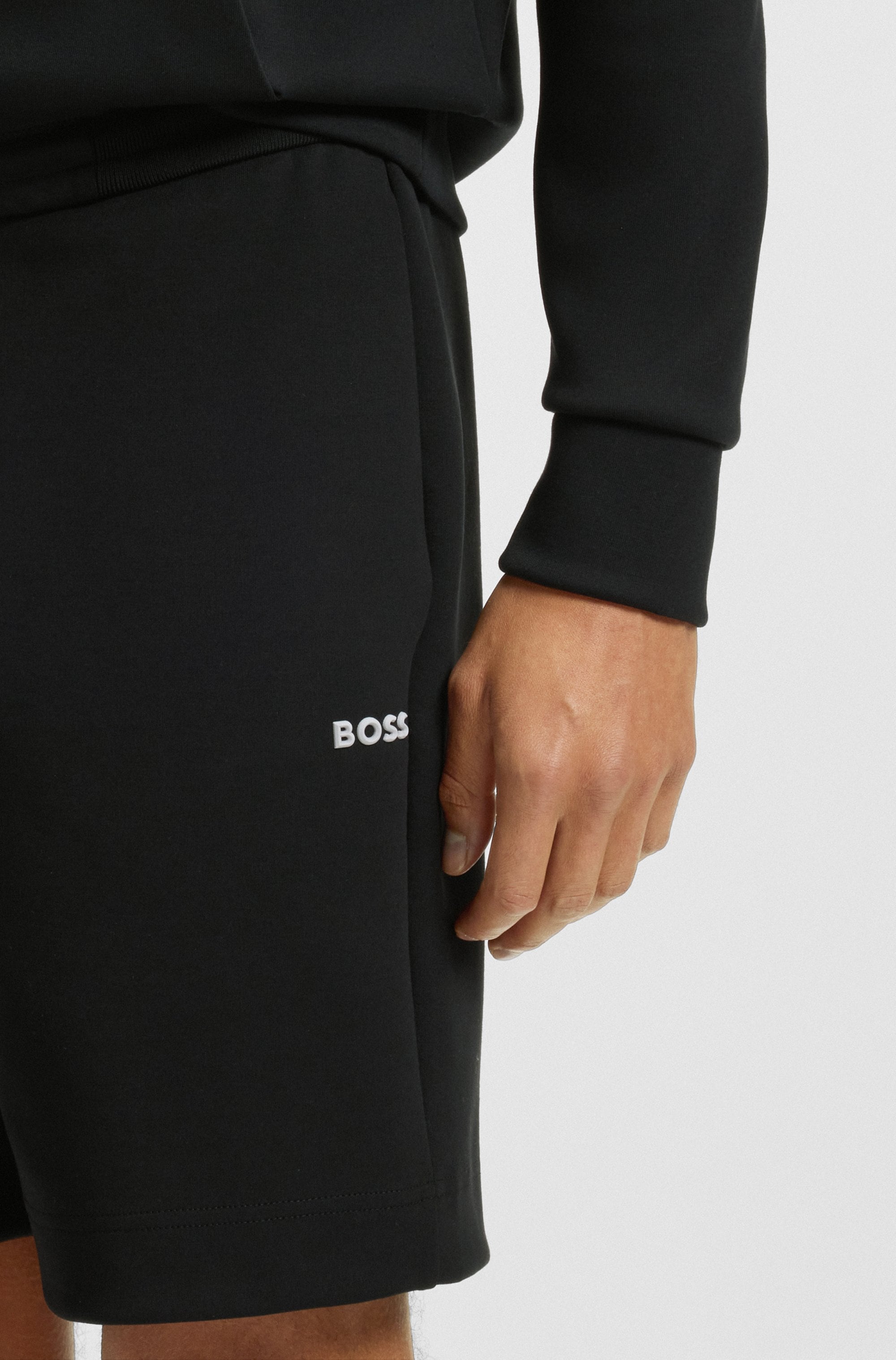 BOSS GREEN Sweatshorts »Zone«, mit Streifendetails