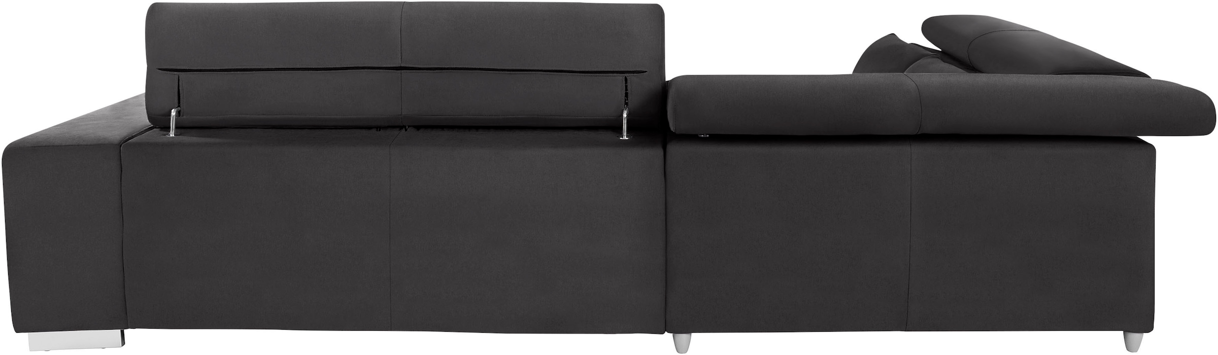 COTTA Ecksofa »Orion L-Form«, mit Kopfteilverstellung & 5 Nierenkissen