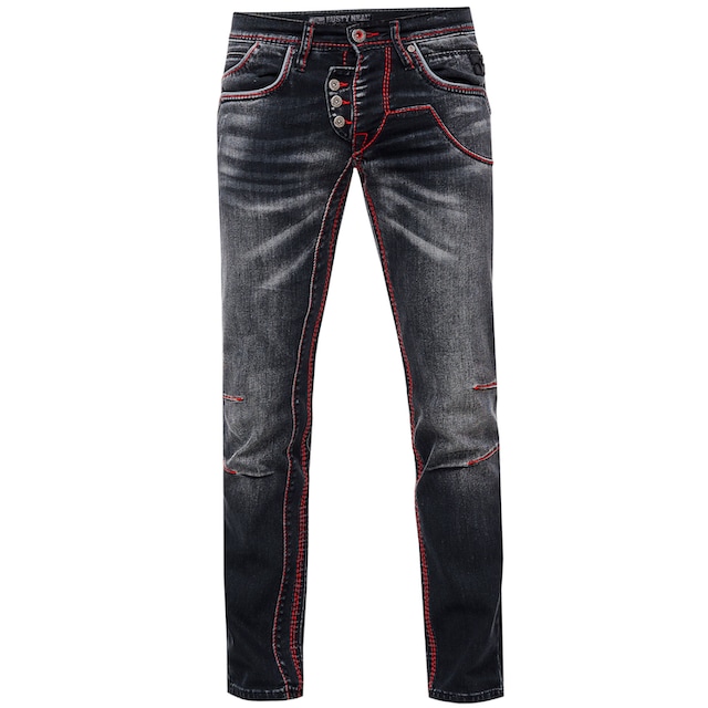 Rusty Neal Straight-Jeans »RUBEN 45«, mit trendigen Kontrastnähten ▷  bestellen | BAUR