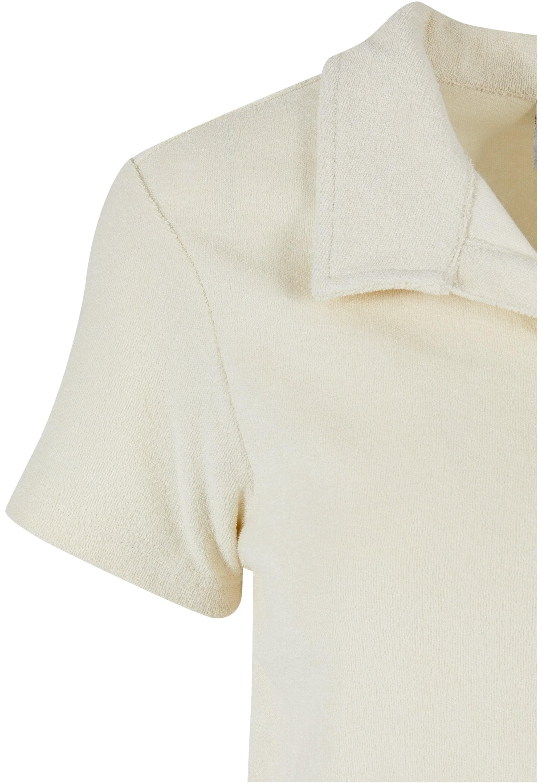 URBAN CLASSICS Kurzarmshirt »Urban Classics Damen Ladies Towel Polo Tee«, (1 tlg.)