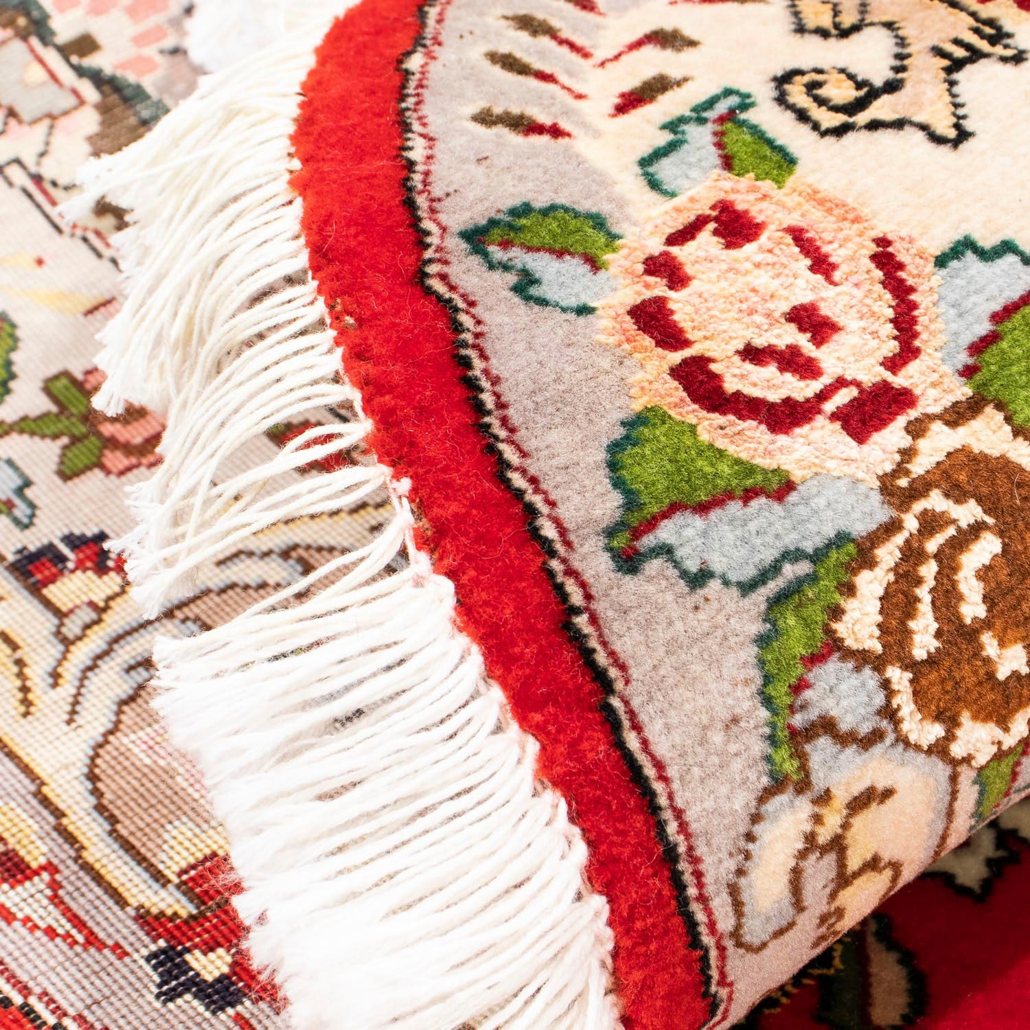 morgenland Orientteppich »Perser - Täbriz - Royal oval - 200 x 130 cm - rot«, oval, Wohnzimmer, Handgeknüpft, Einzelstück mit Zertifikat