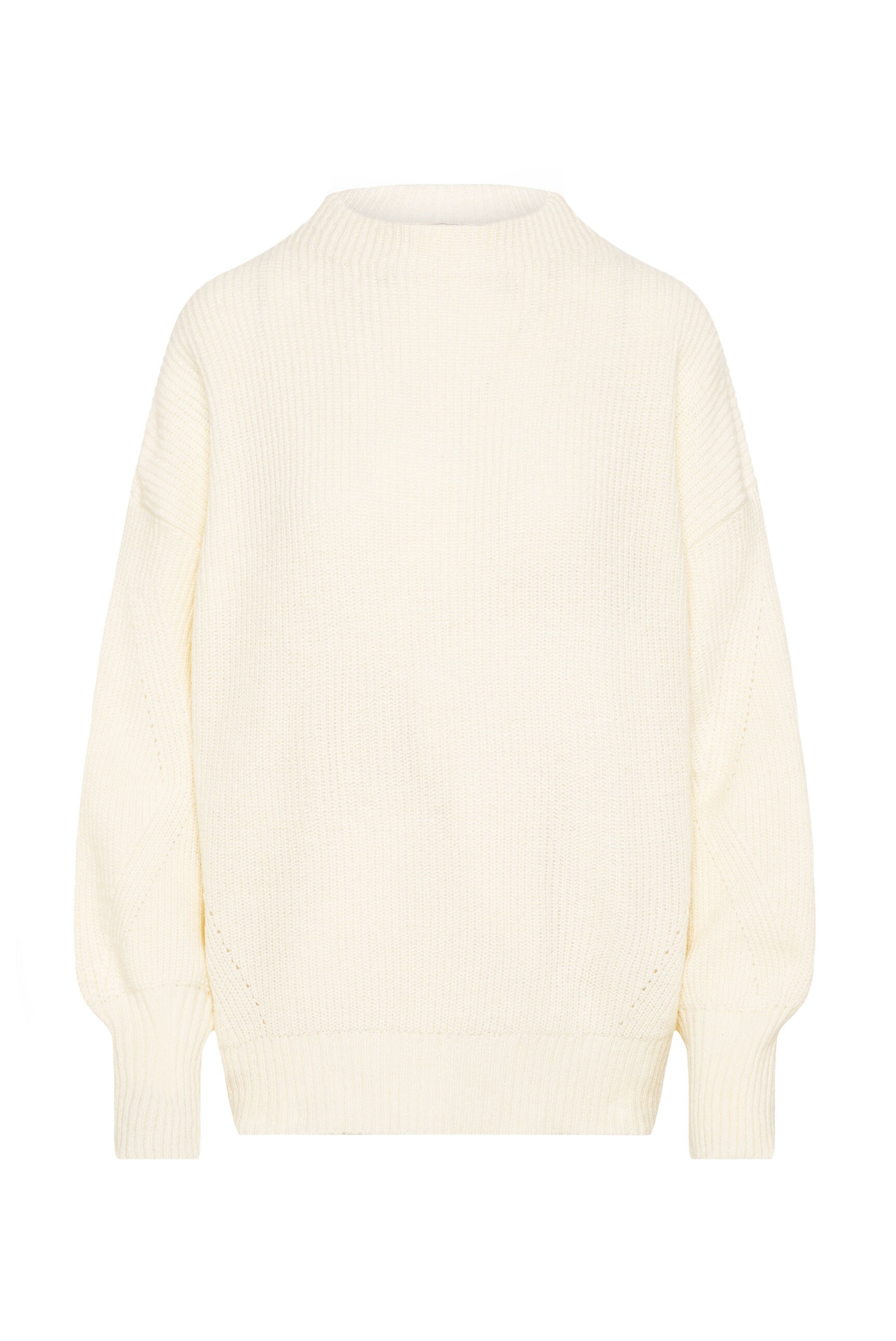 SENSES.THE LABEL Rundhalspullover im Rippstrickmuster günstig online kaufen