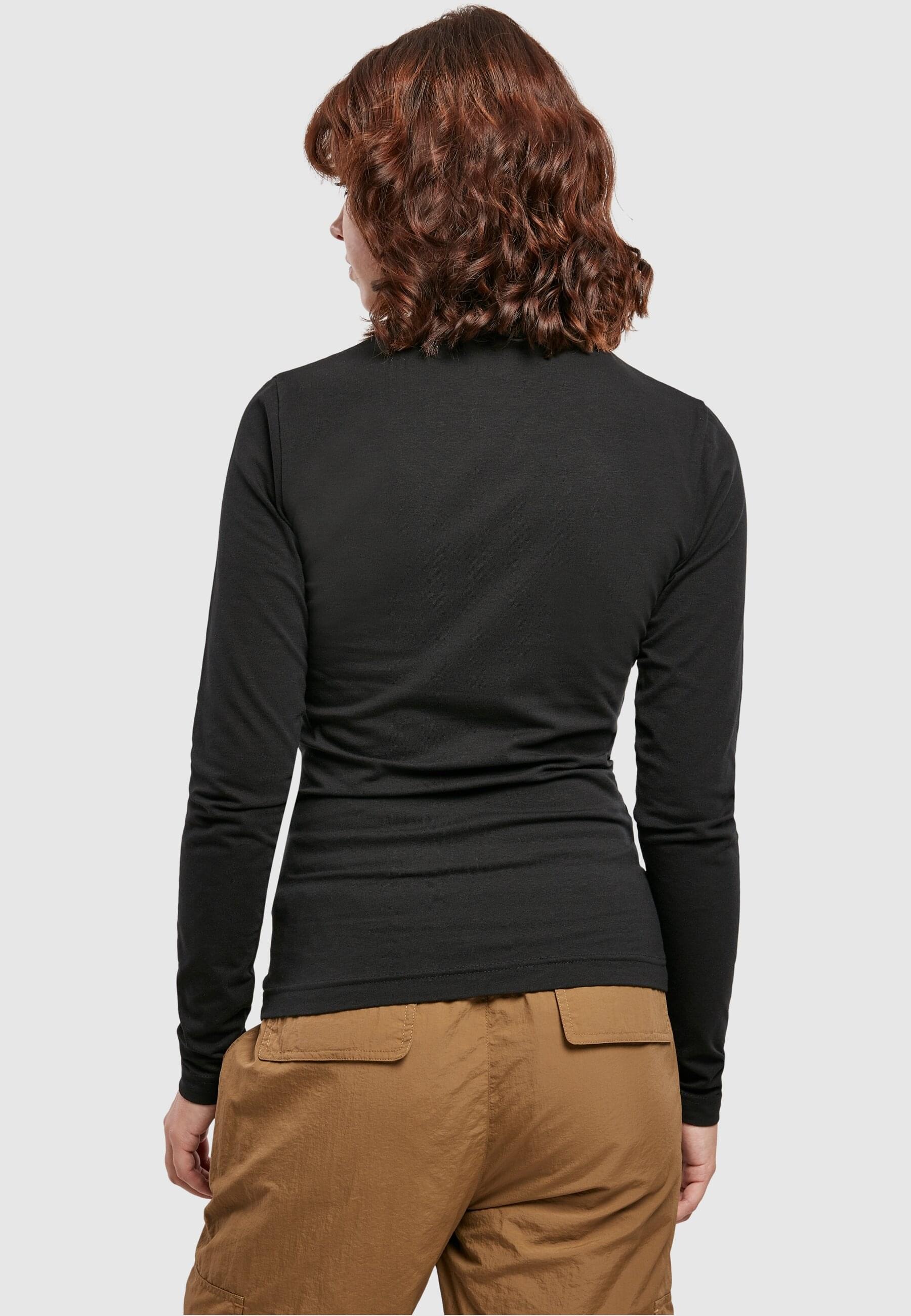 URBAN CLASSICS Longsleeve »Urban Classics Damen Ladies Basic Turtleneck L/S«, (1 tlg.)