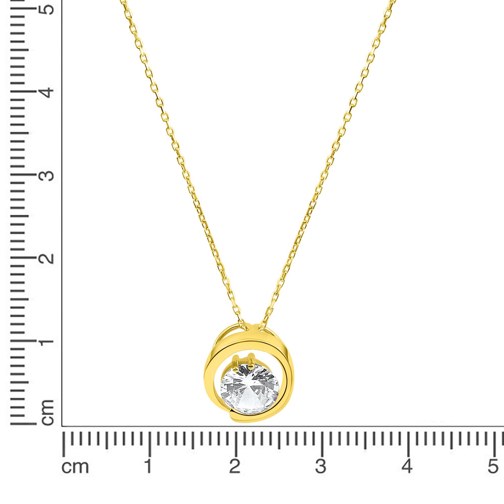 Fascination by Ellen K. Kette mit Anhänger »585/- Gelbgold Zirkonia«
