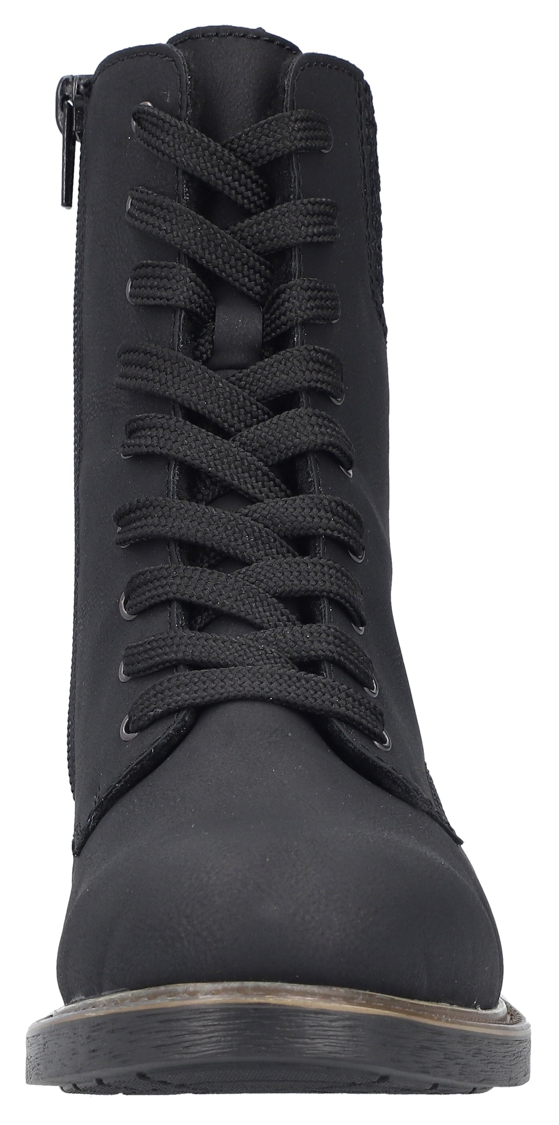 Rieker Winterstiefelette, Schnürboots, Schnürstiefelette, Blockabsatz, mit Warmfutter