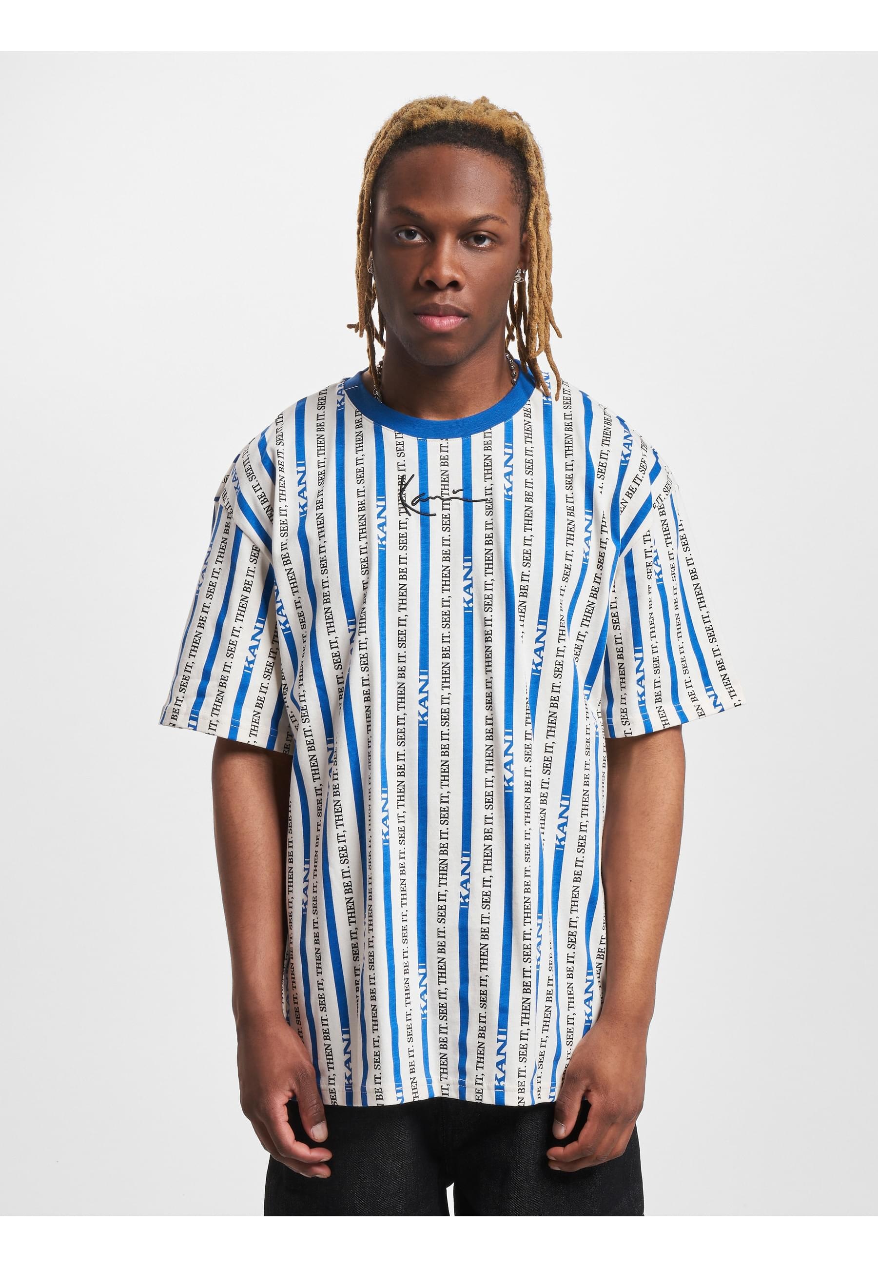 Karl Kani T-Shirt »Karl Kani Herren KM232-034-1 KK Small Signature Logo Stripe Tee«, (1 tlg.)