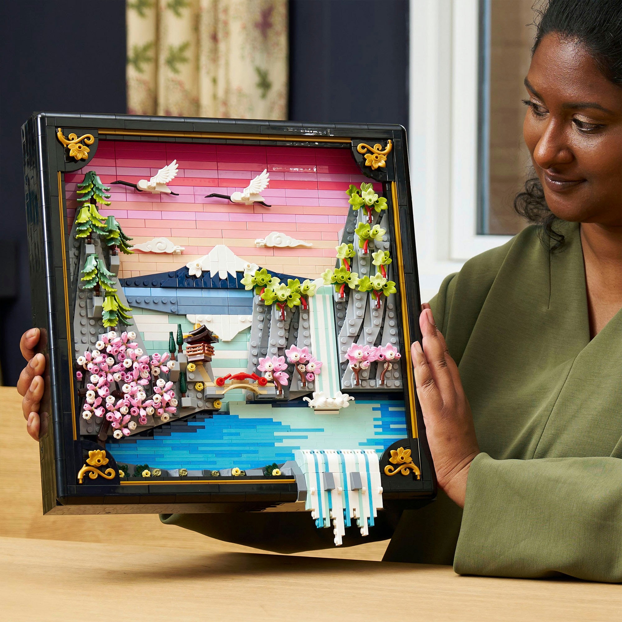 LEGO® Konstruktionsspielsteine »Japanische Kirschblütenlandschaft (31218), LEGO ART« Made in Europe