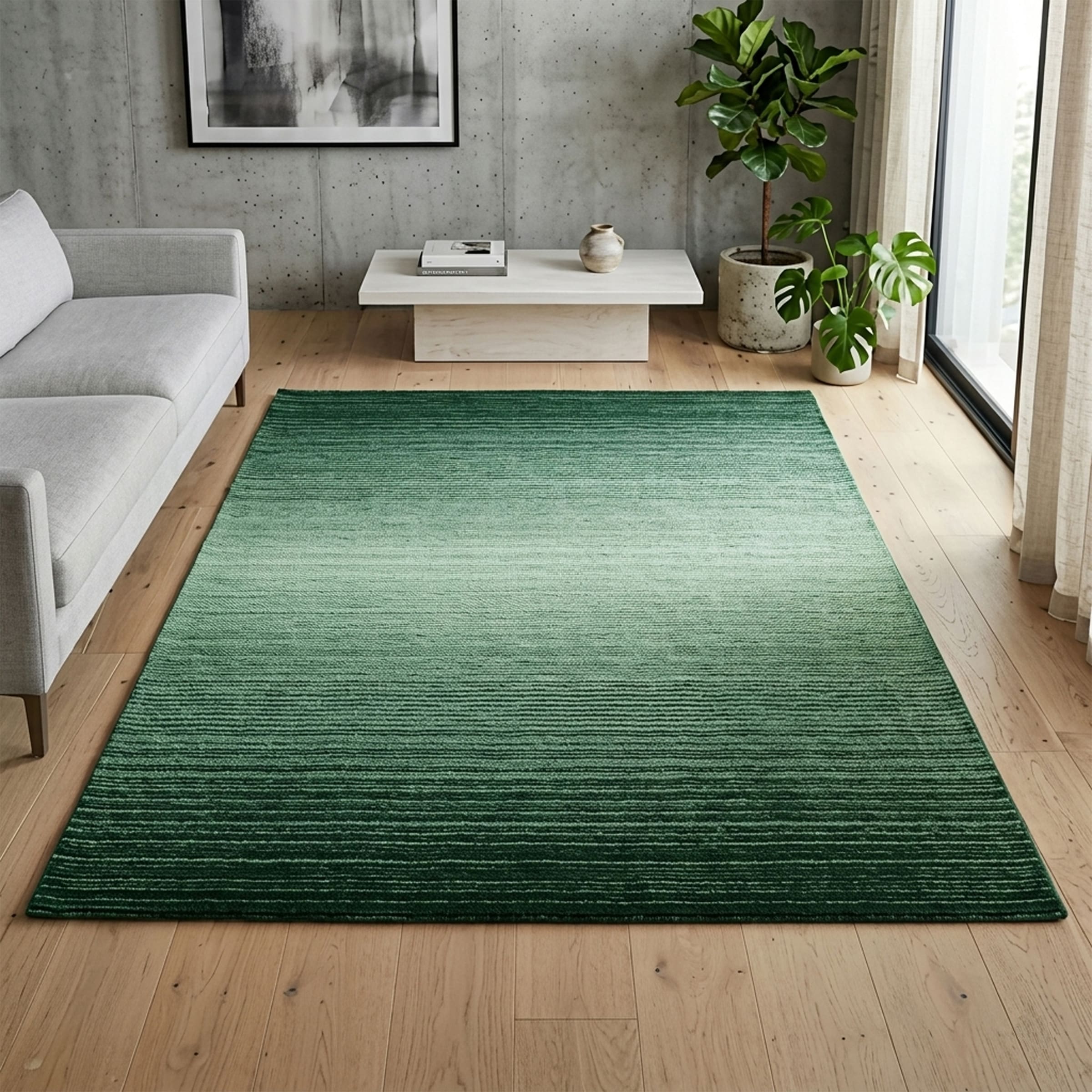 OTTO home Wollteppich »Tyllan, Handgefertigt, reine Wolle« rechteckig 14 mm Höhe Farbverlauf, meliert, Wohnzimmer, Schlafzimmer, Esszimmer