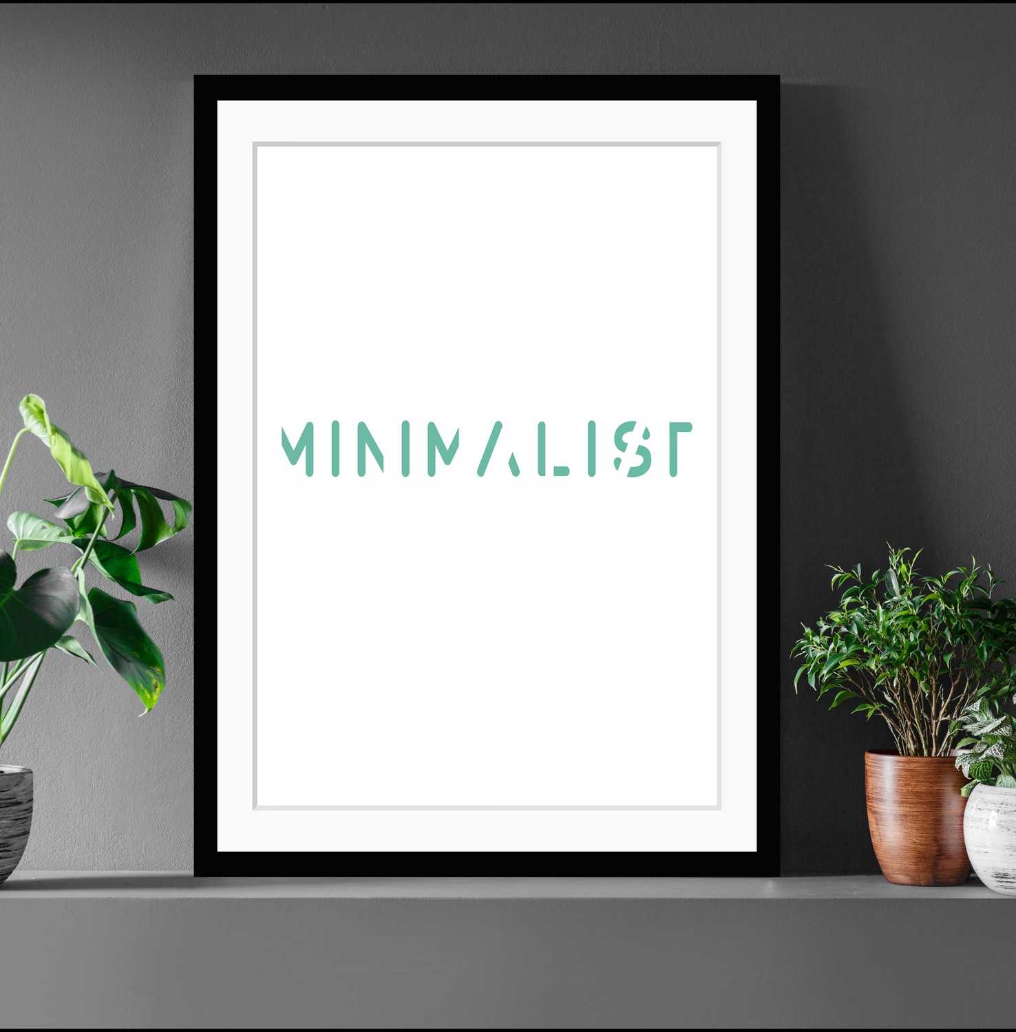 queence Bild "MINIMALIST", Sprüche & Texte, Schrift, gerahmt günstig online kaufen