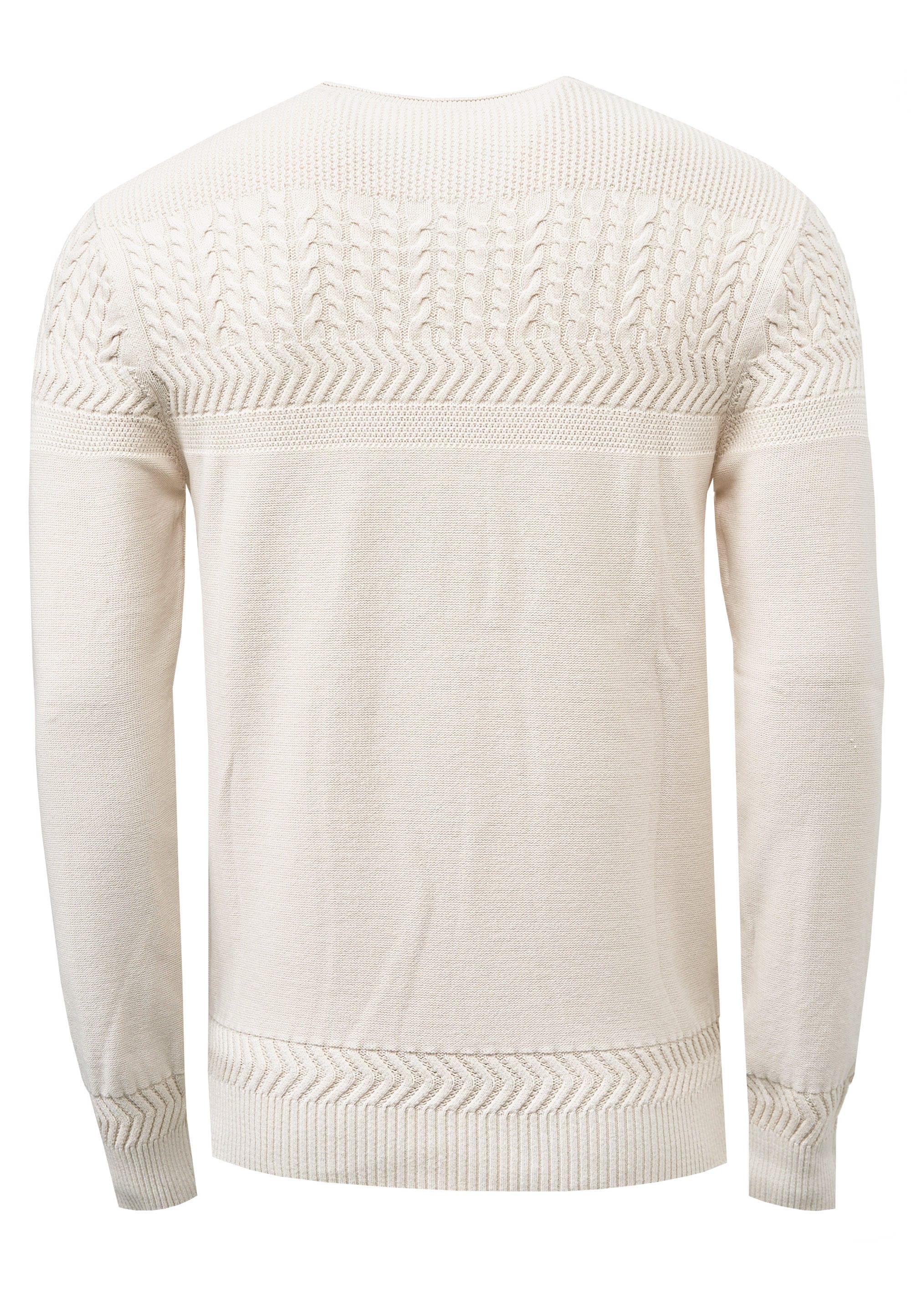 Rusty Neal Strickpullover, mit aufwendigem Strickmuster