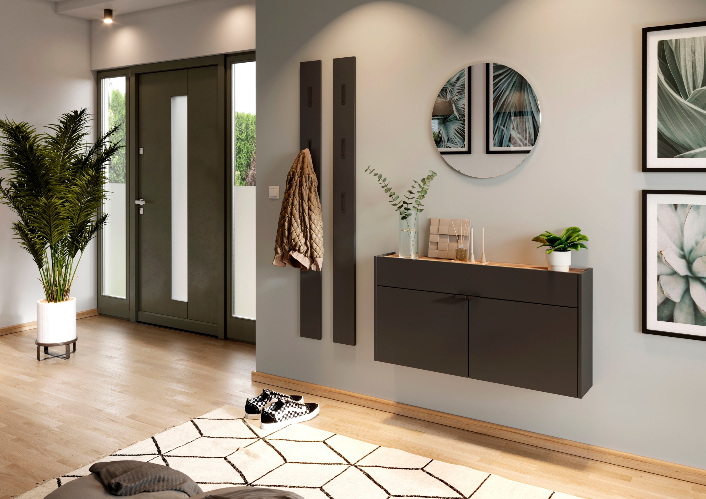 GERMANIA Hängeschuhschrank "Ameca" Türen mit Soft-Close, 110x22x57 cm, Made günstig online kaufen