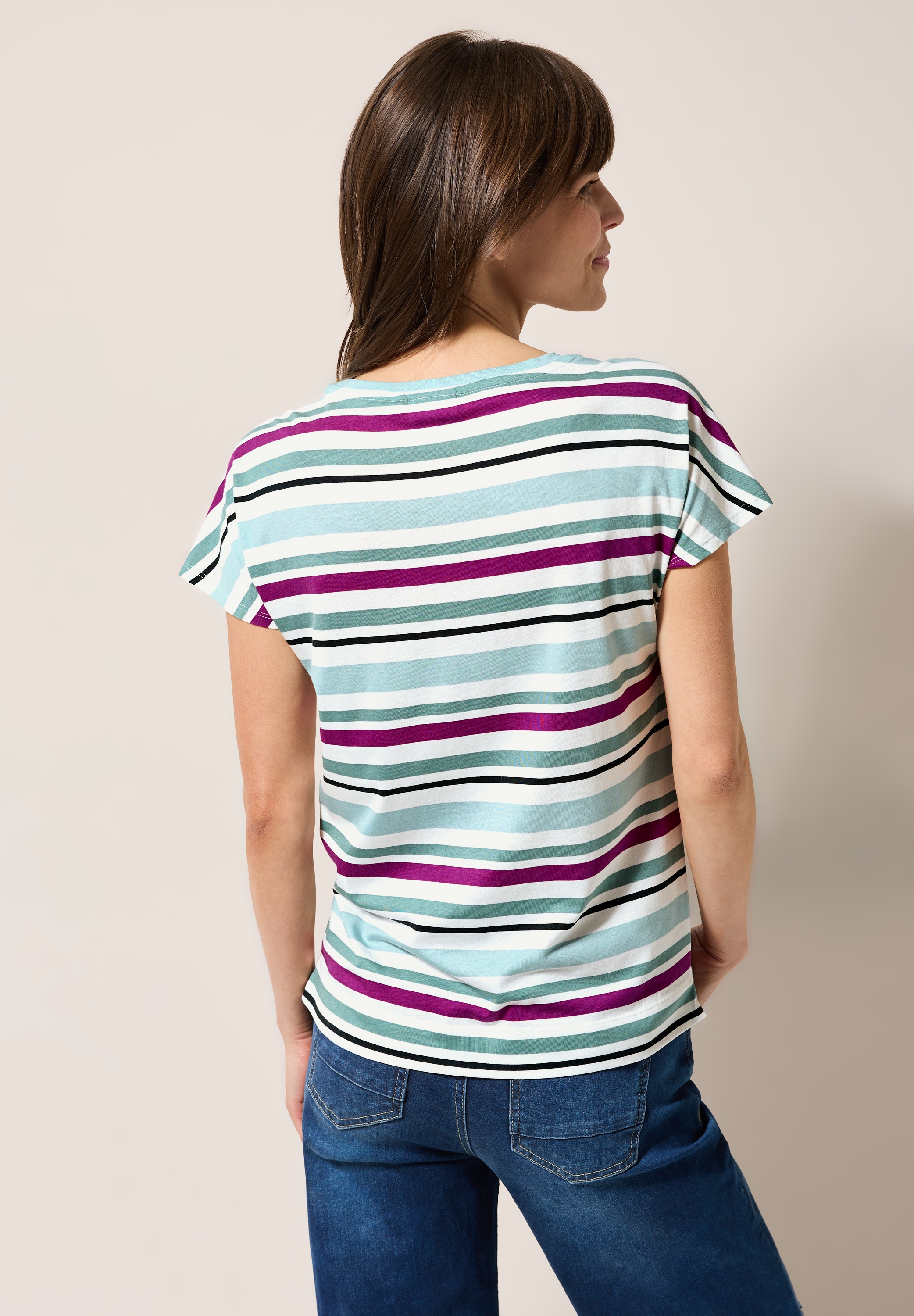 Cecil T-Shirt, im soften Baumwoll-Mix