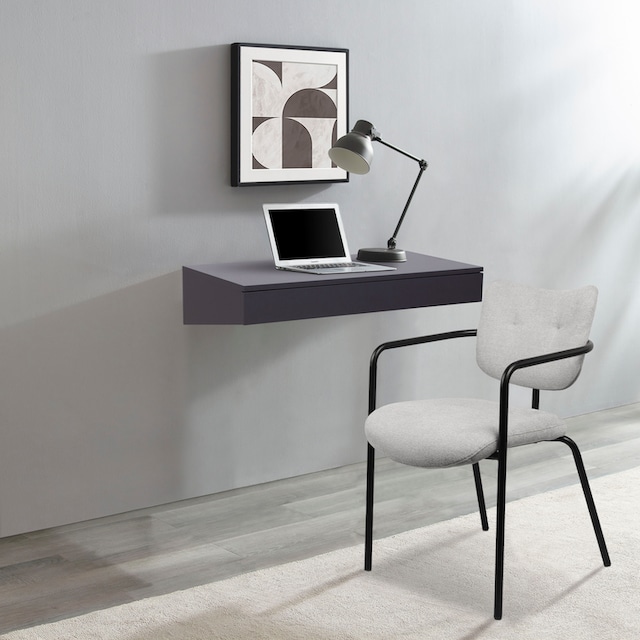 Schreibtisch »Kleiner Kollege«, Wandmontage, mit Schubkasten, Breite 80 cm