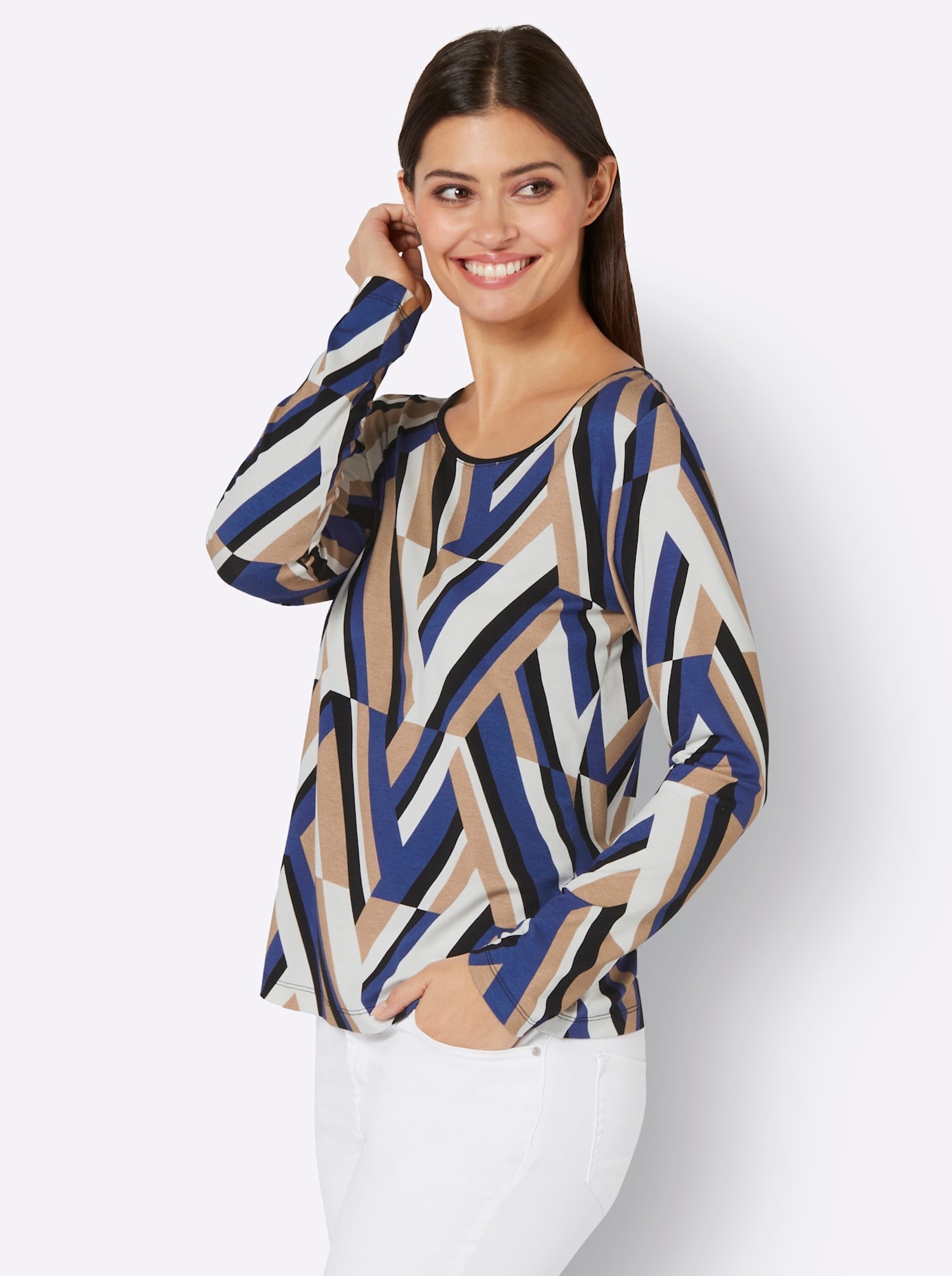 creation L Langarmshirt "Druck-Shirt" 1 Stk. tlg. günstig online kaufen