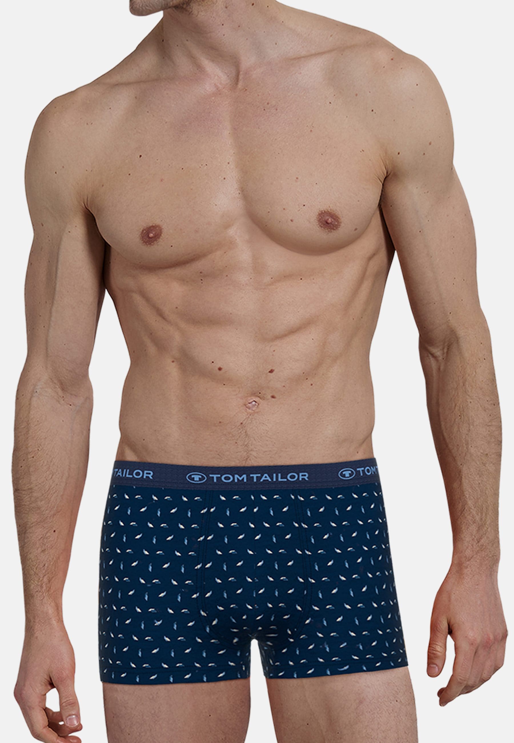 TOM TAILOR Boxershorts »Buffer«, (3er Pack), mit Logobund